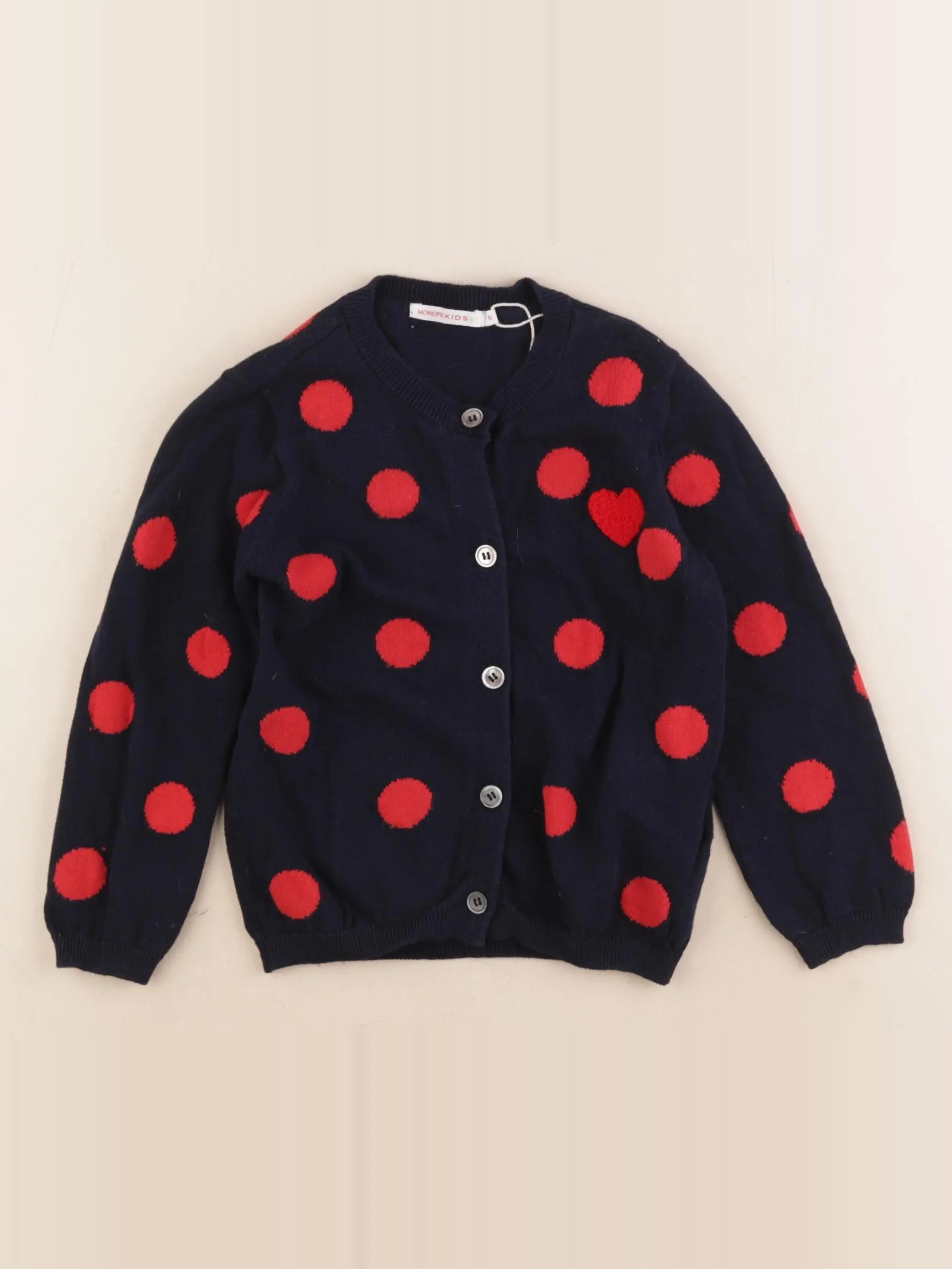 Monoprix - gilet bleu - 5 ans