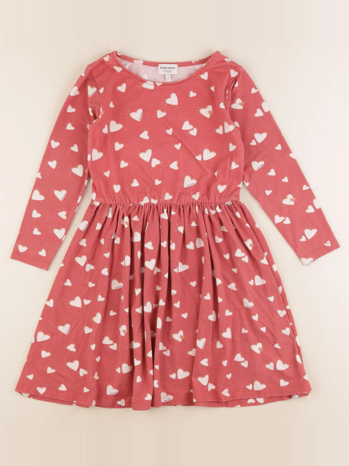 Emoi emoi - robe rose - 6 ans