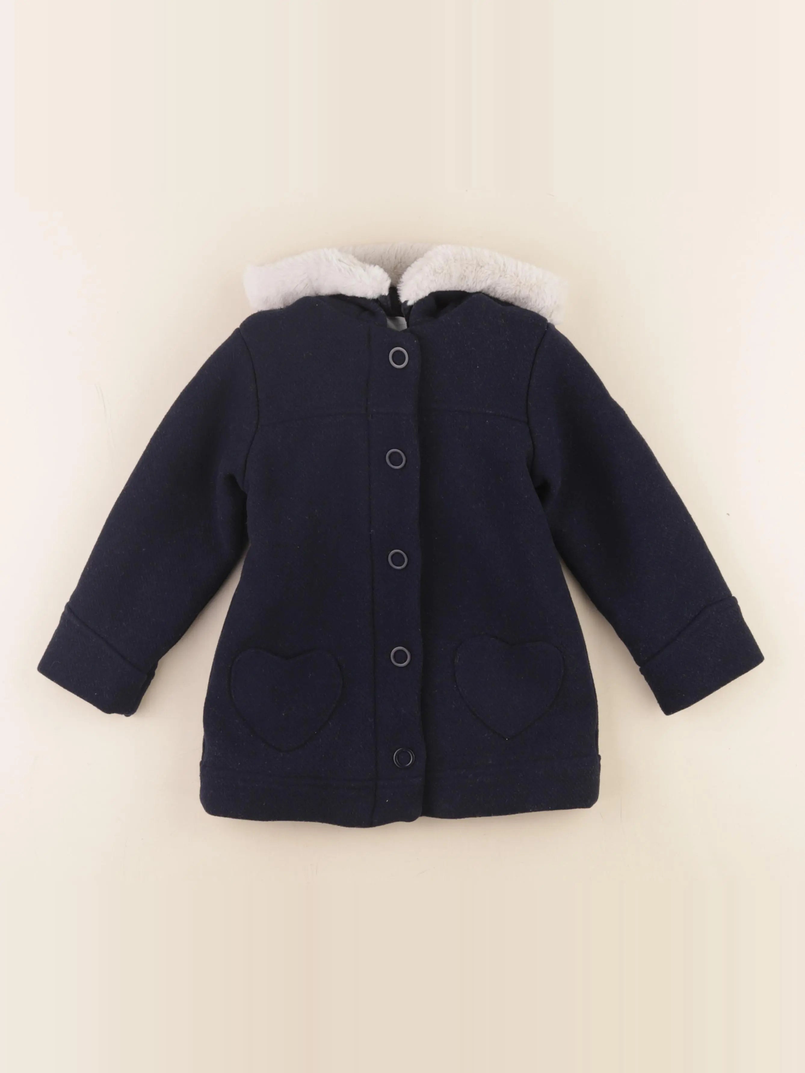 Vertbaudet - manteau bleu - 3 ans