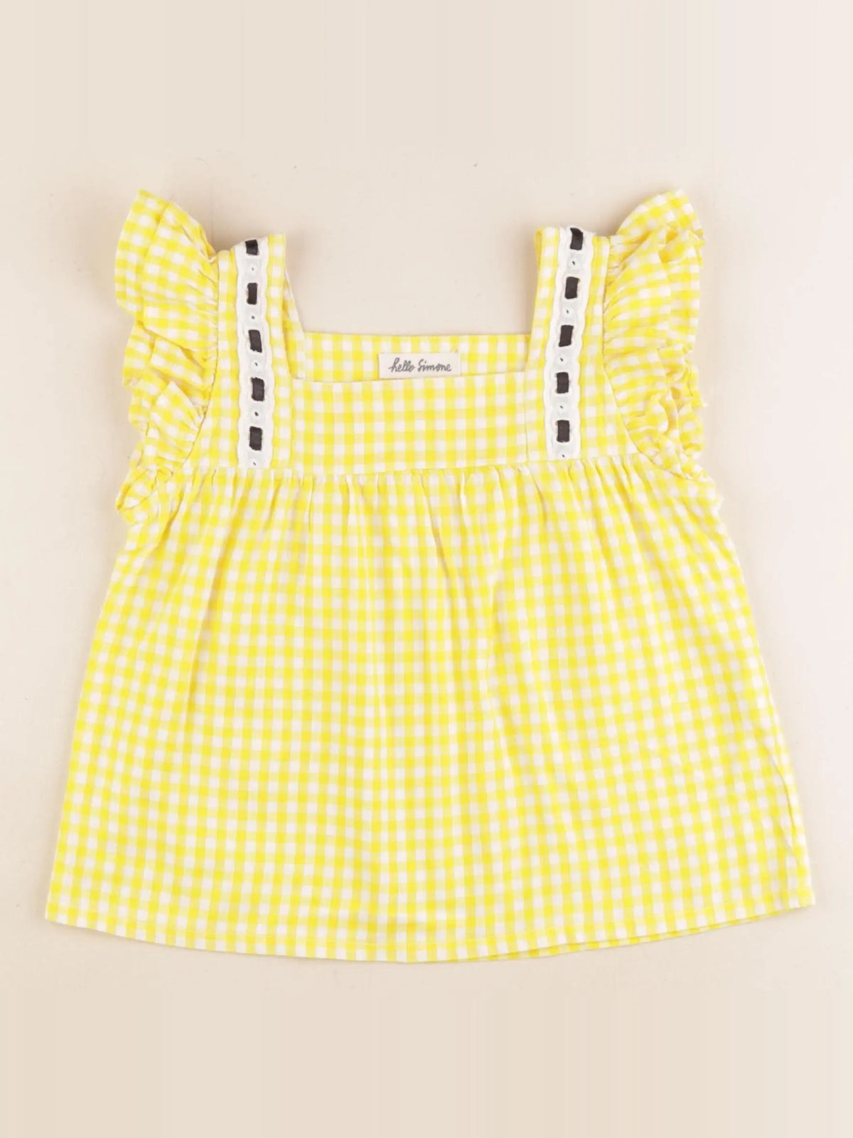 Hello Simone - blouse jaune - 6 ans