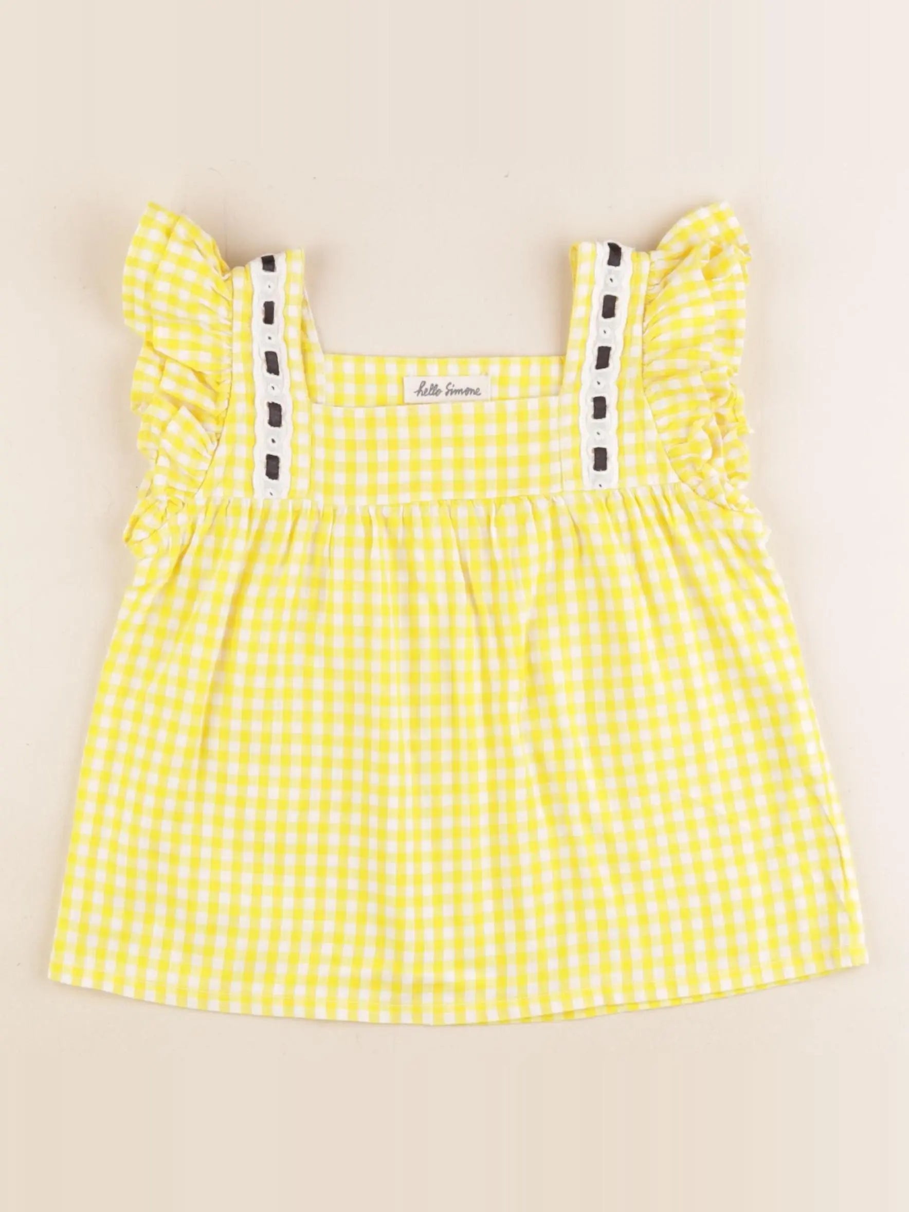 Hello Simone - blouse jaune - 6 ans