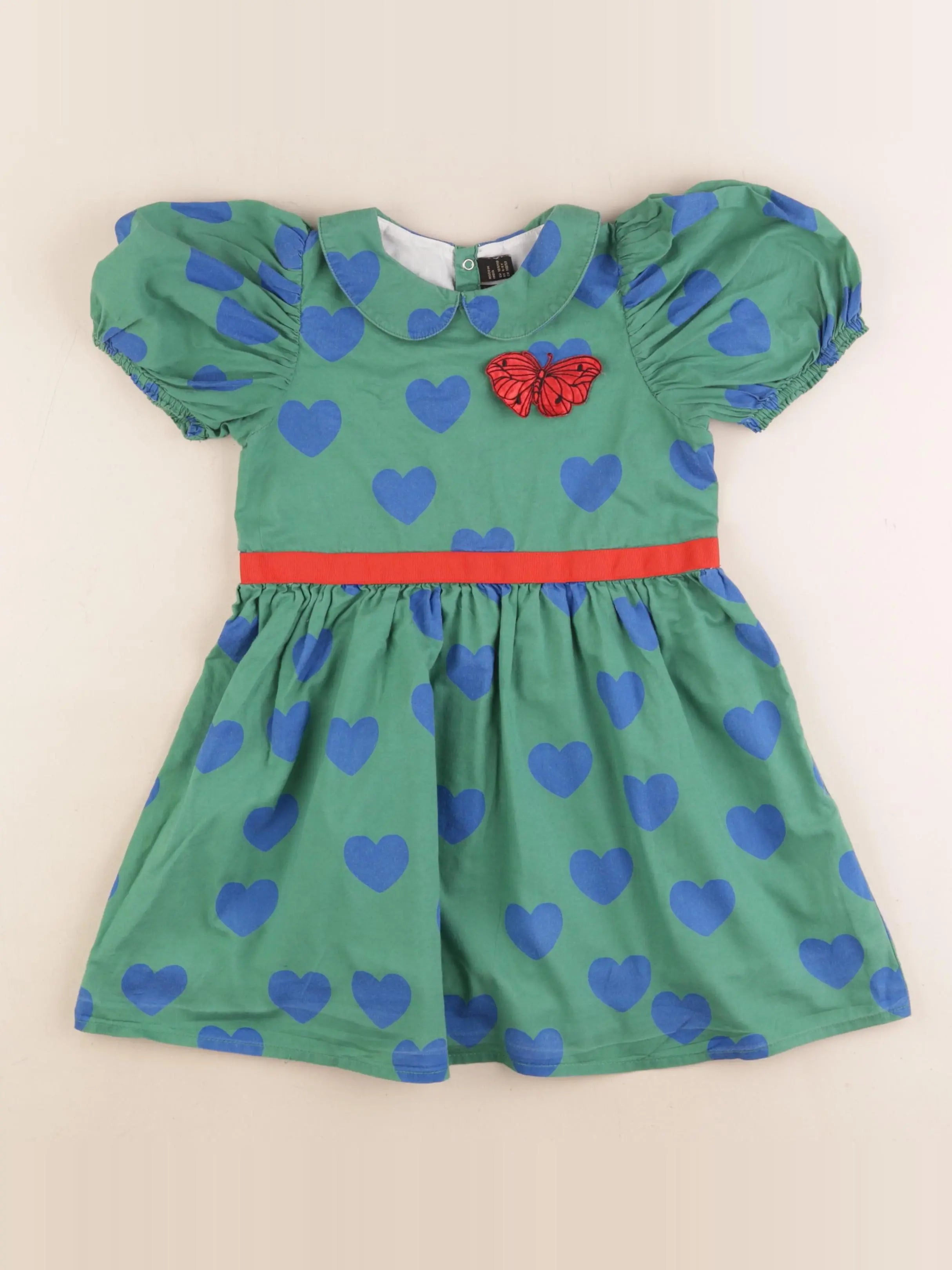 Mini Rodini - robe vert - 4/5 ans