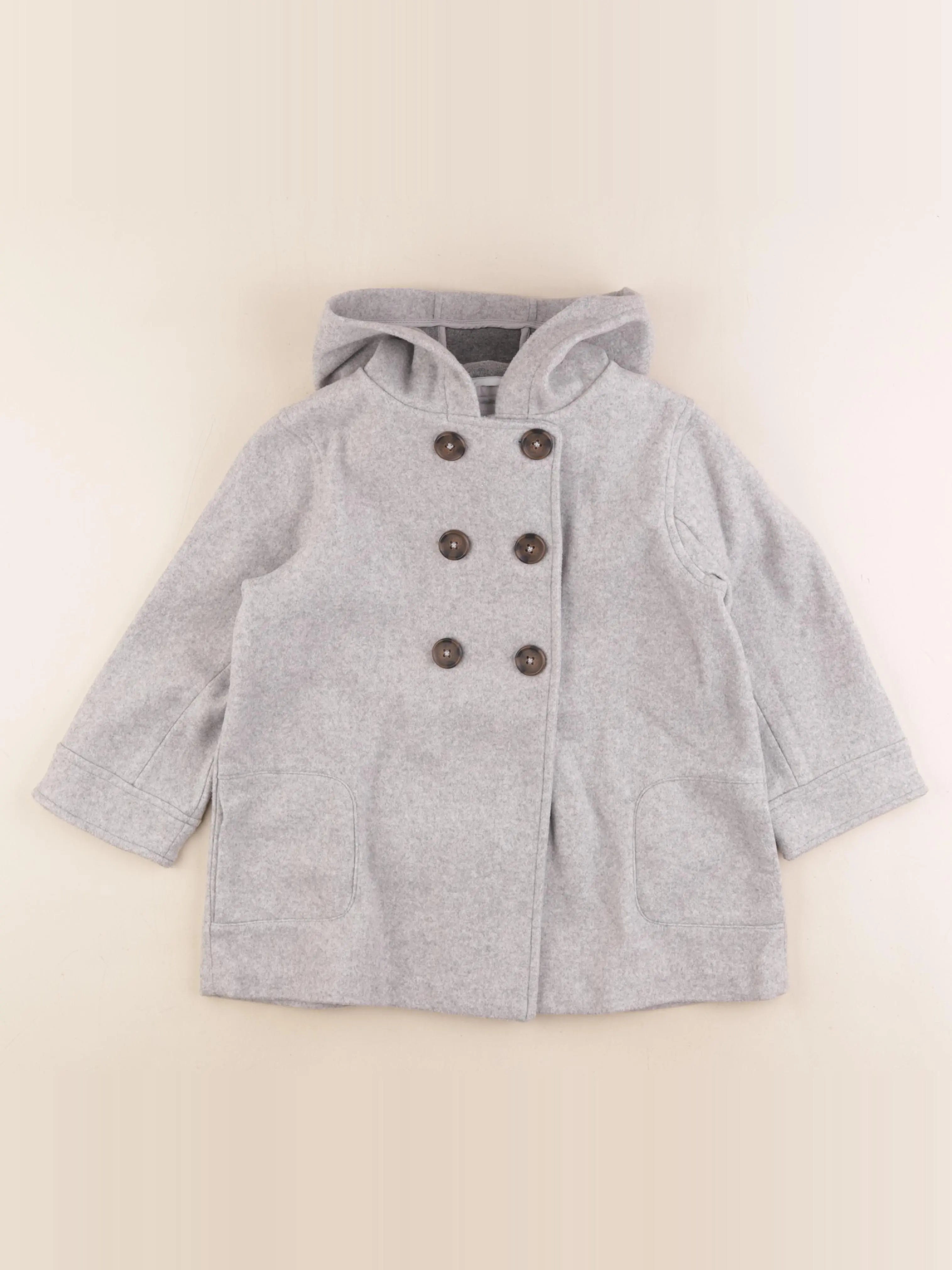 Vertbaudet - manteau gris - 6 ans