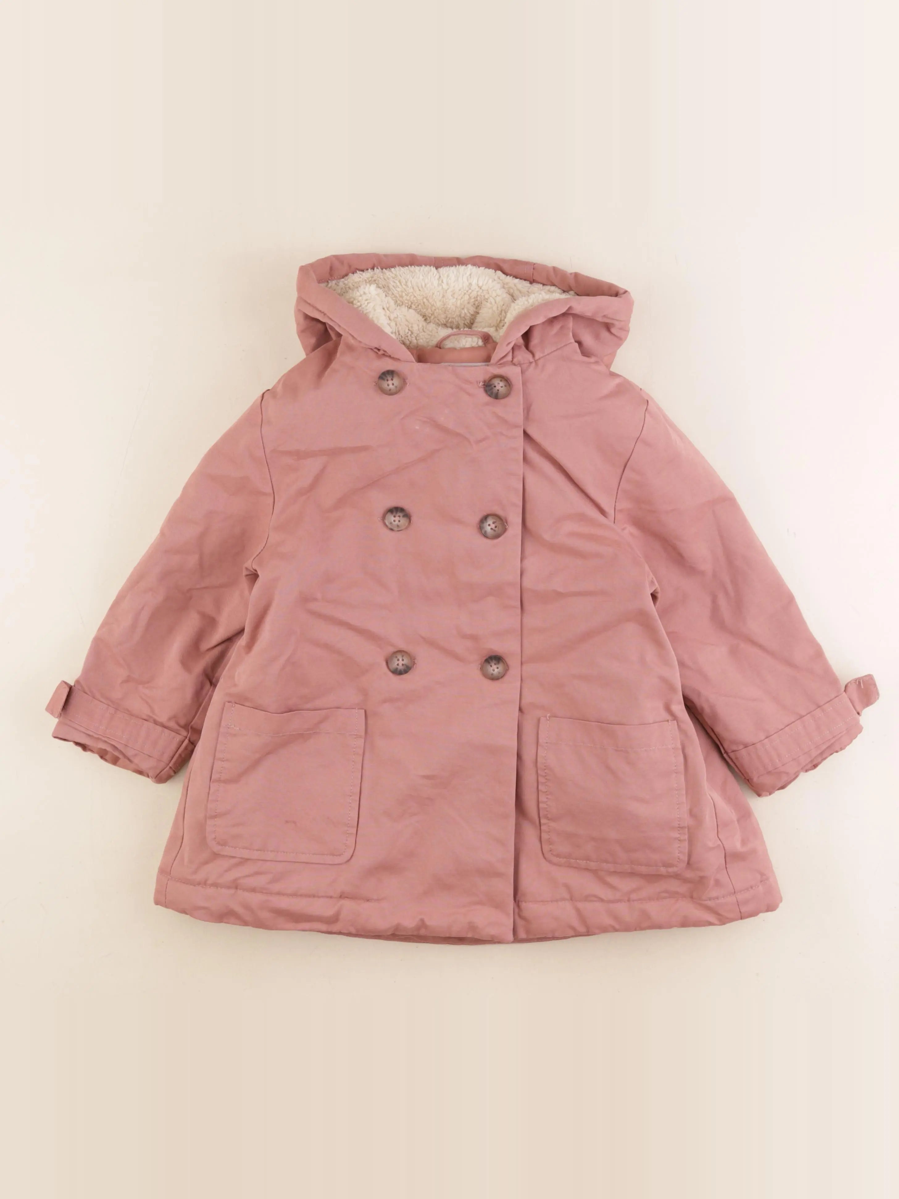 Vertbaudet - manteau rose - 6 ans