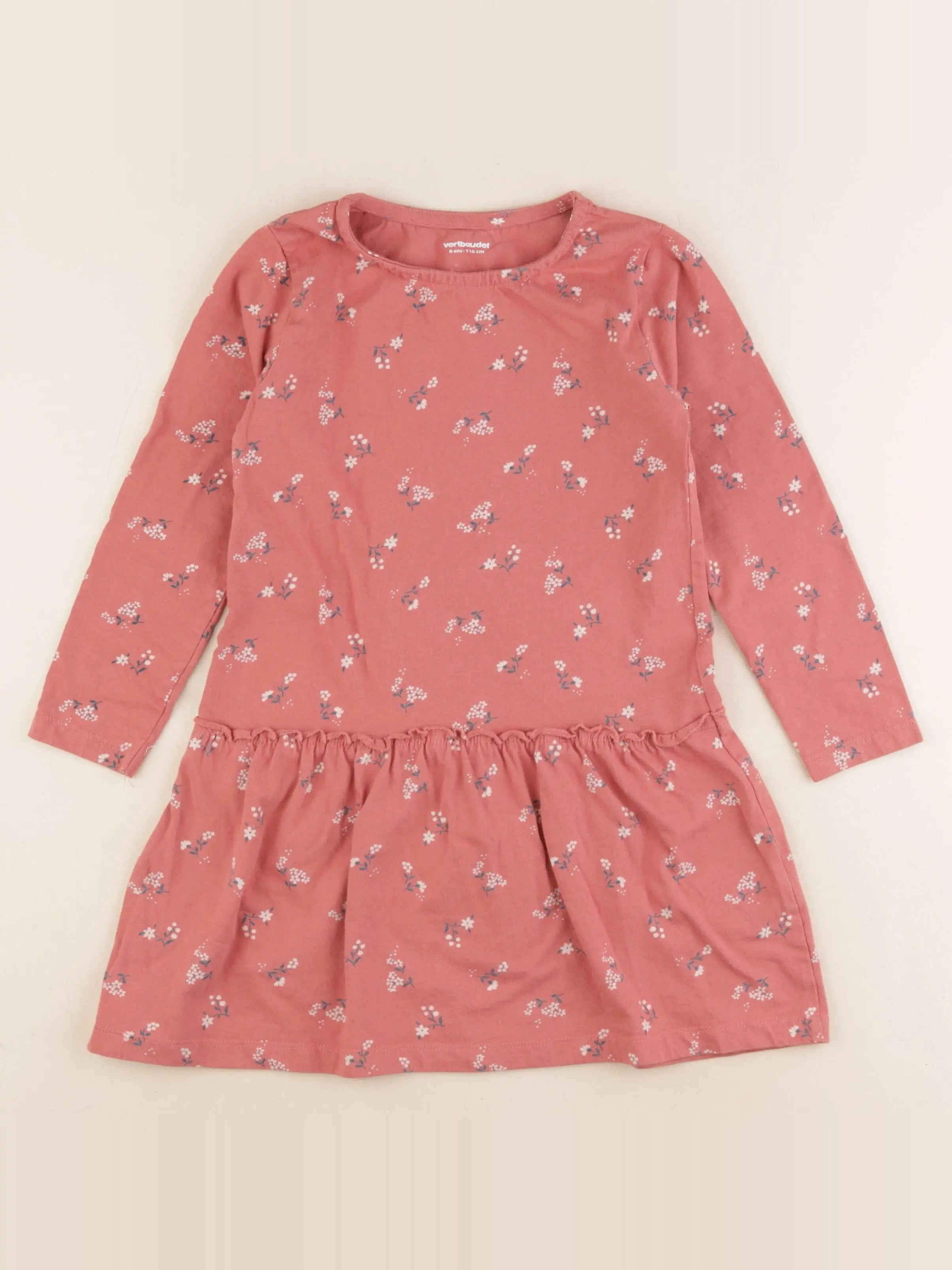 Vertbaudet - robe rose - 6 ans