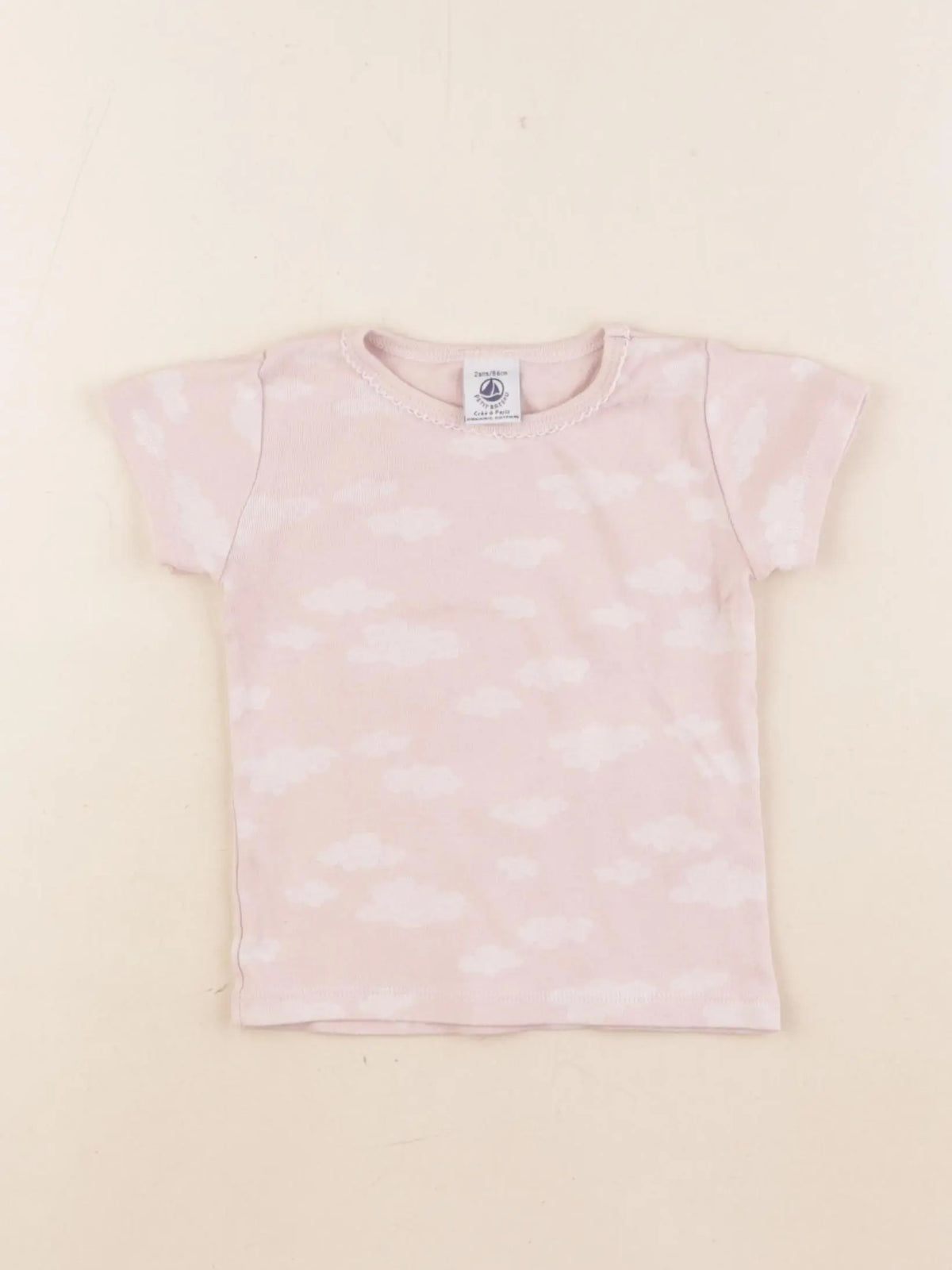 Petit Bateau - maillot de corps rose - 2 ans