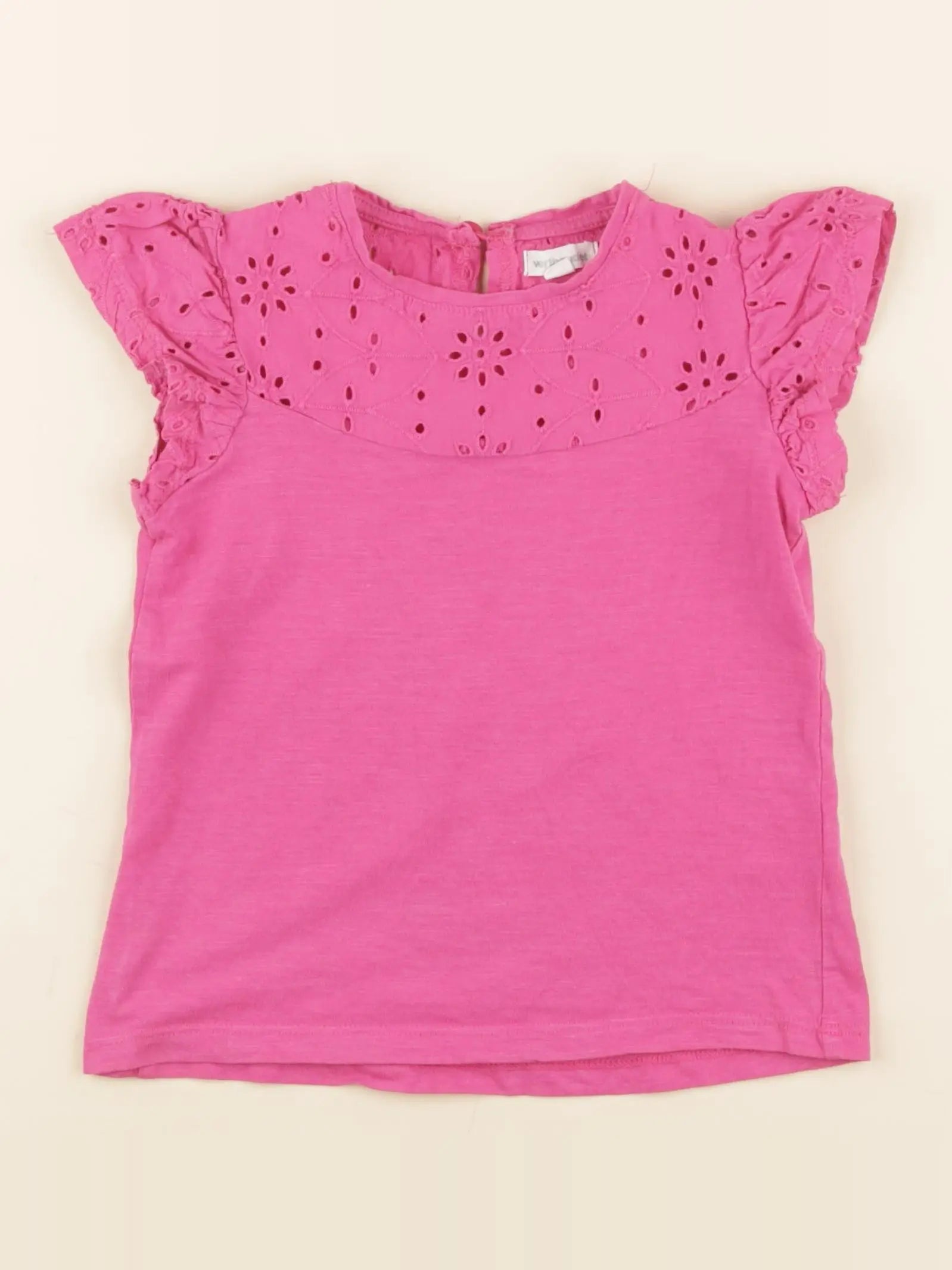 Vertbaudet - tee-shirt rose - 4 ans