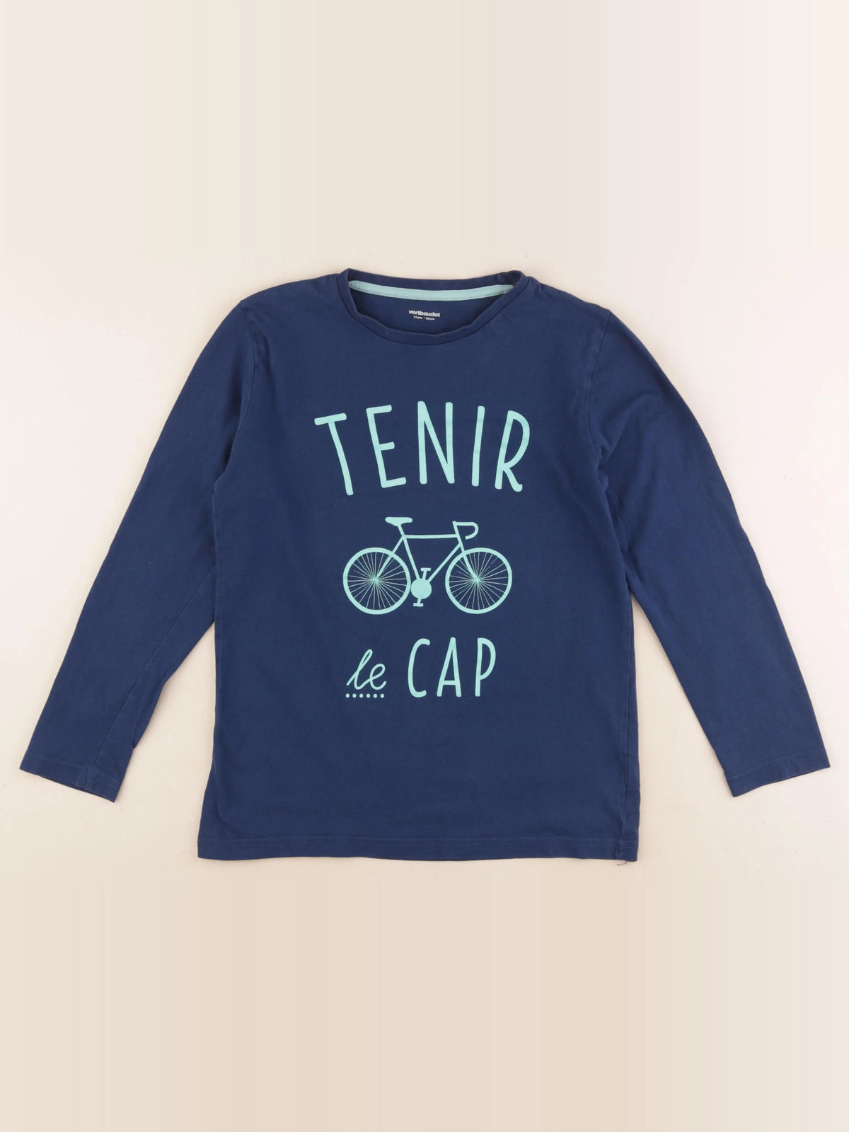 Vertbaudet - tee-shirt bleu - 12 ans