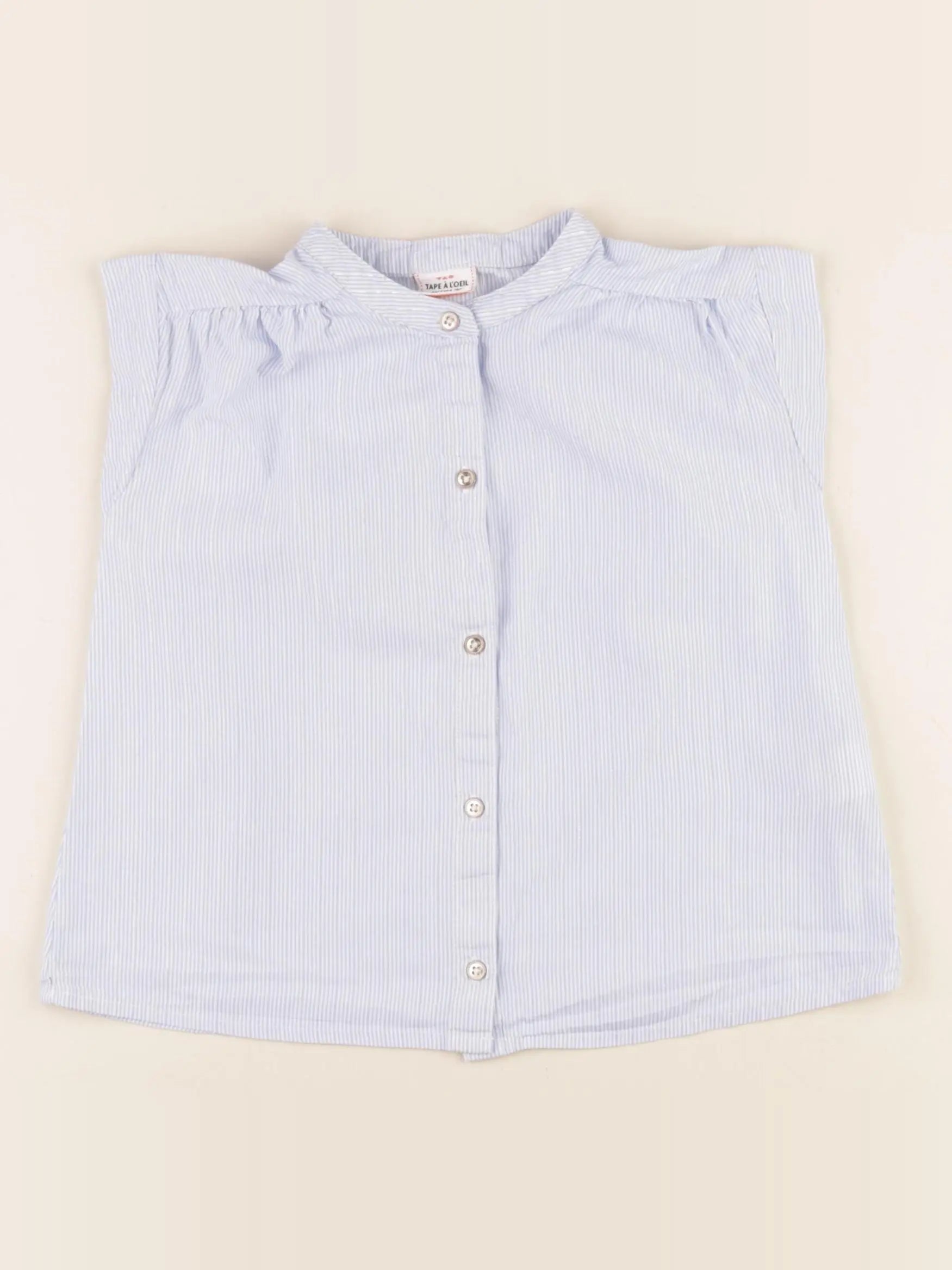 Tape à l'oeil - blouse bleu, blanc, argent - 4 ans