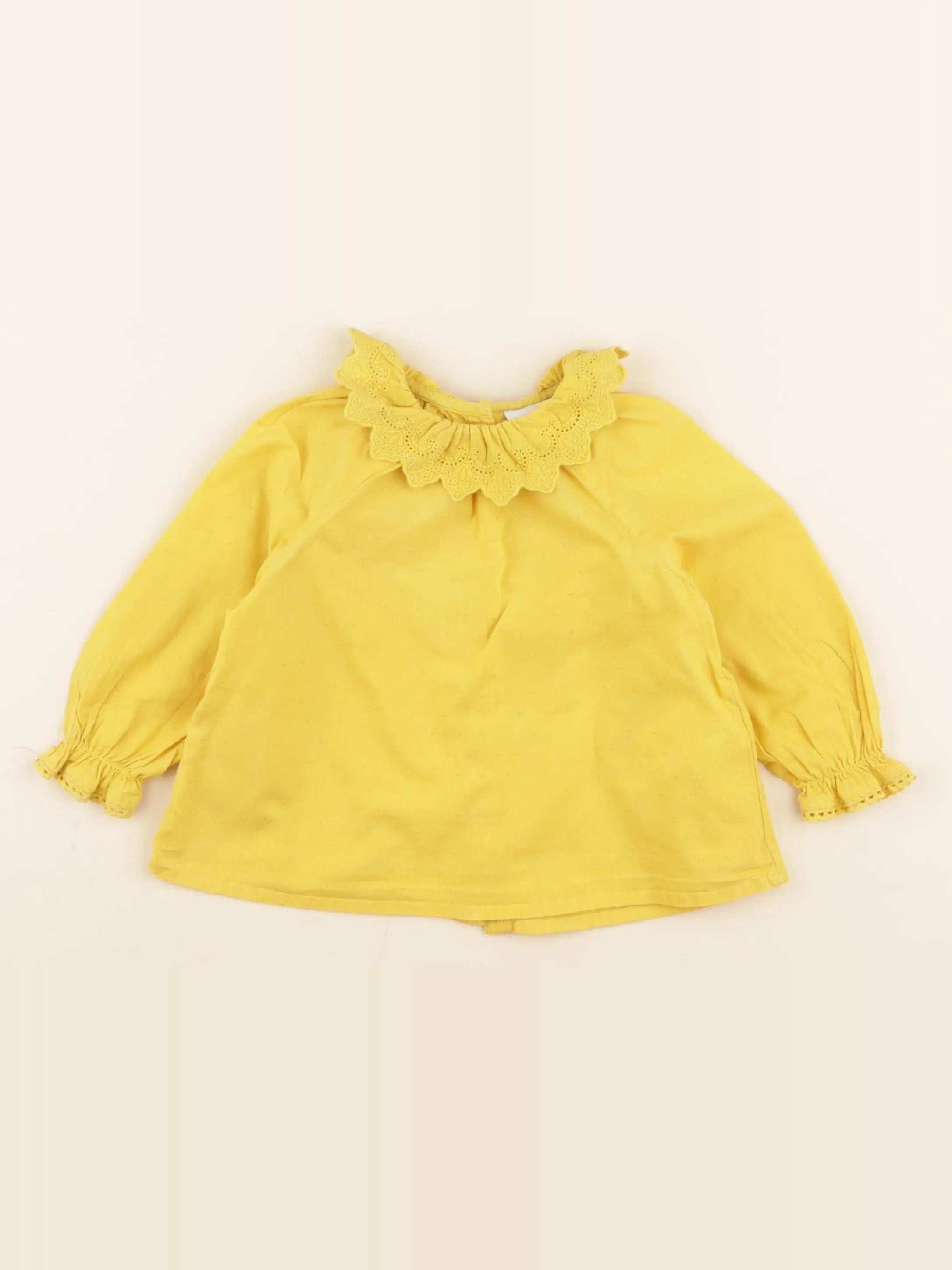 Cyrillus - blouse jaune - 12 mois