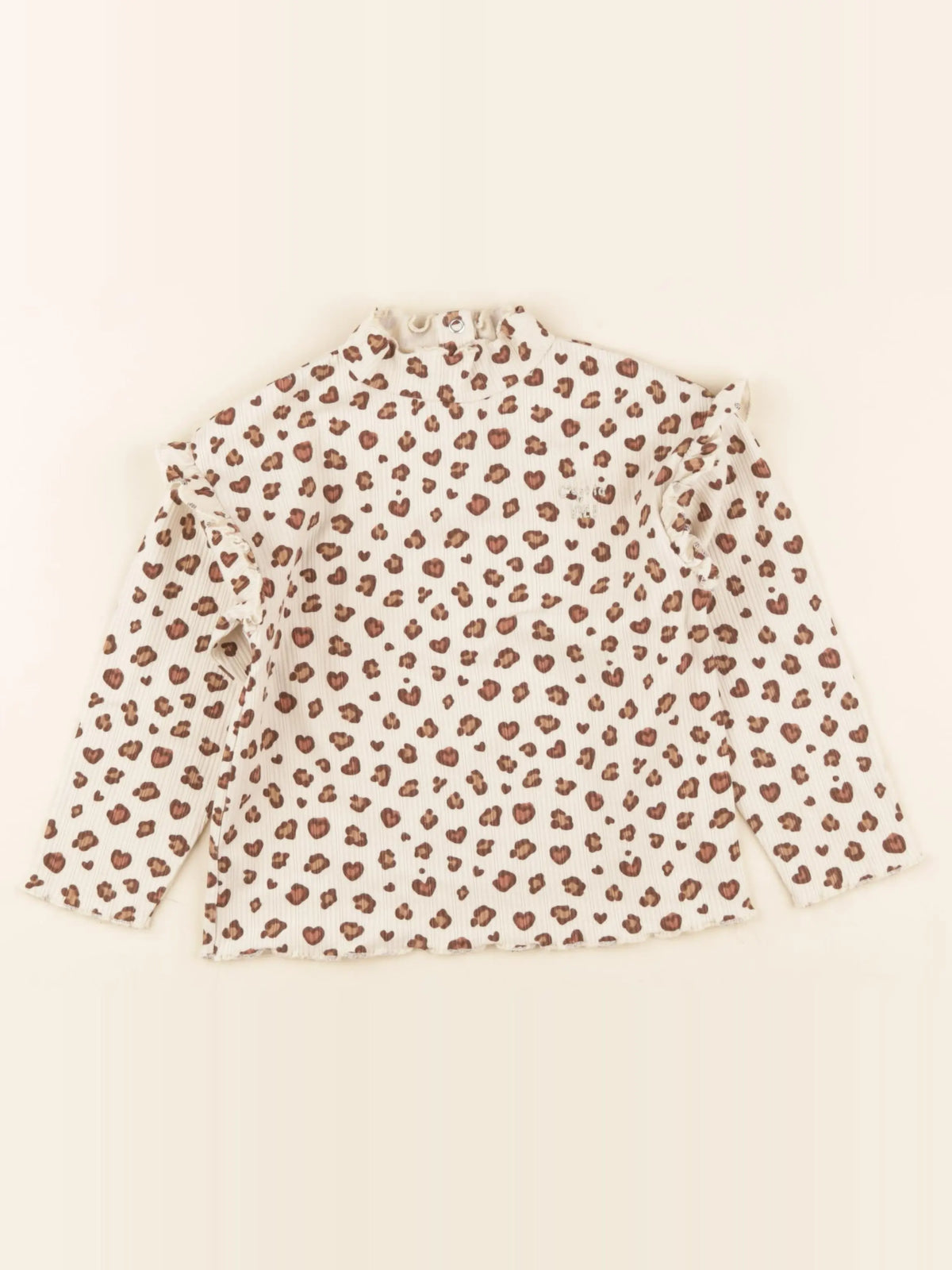 Vertbaudet - tee-shirt beige - 4 ans
