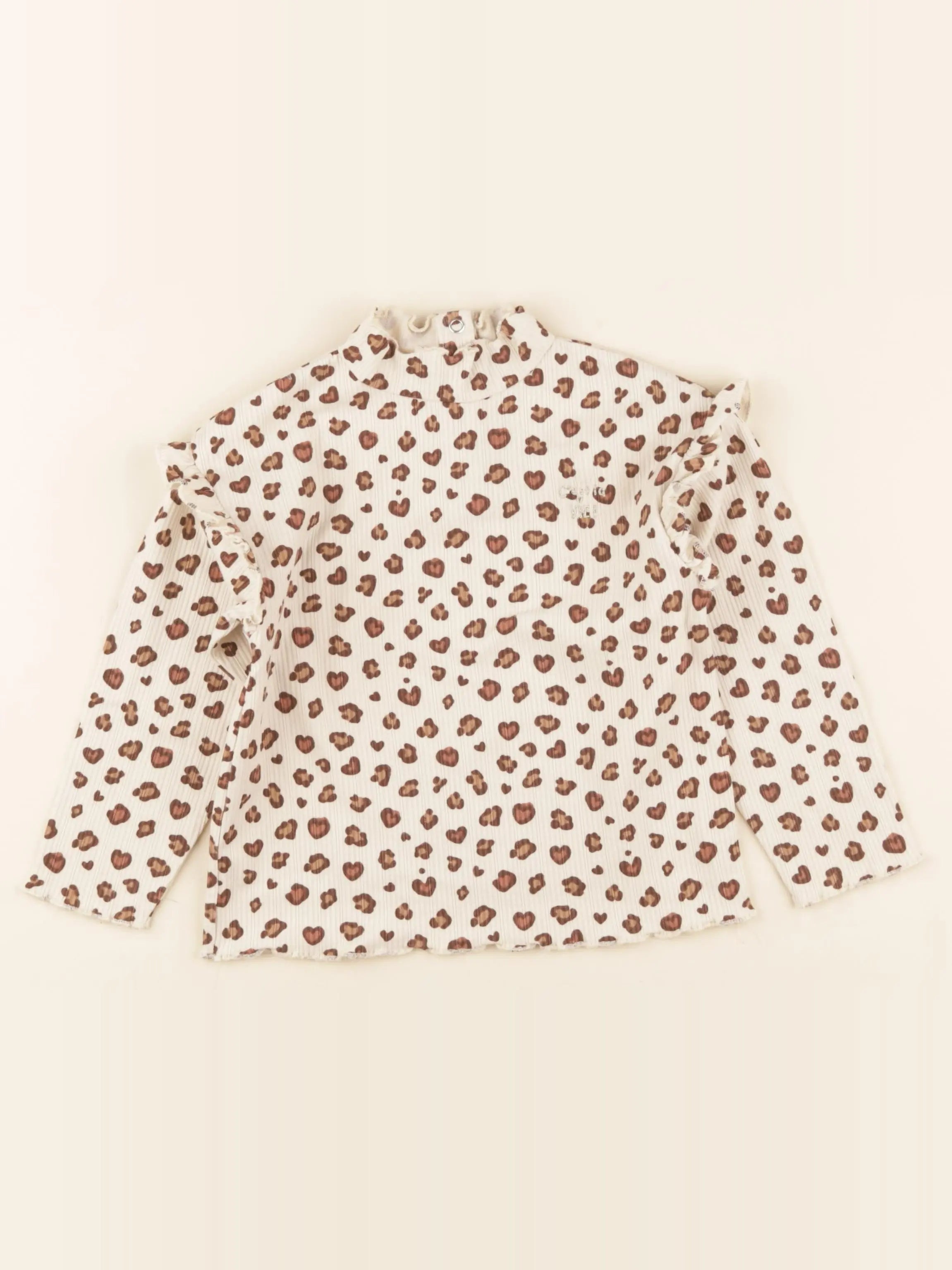 Vertbaudet - tee-shirt beige - 4 ans