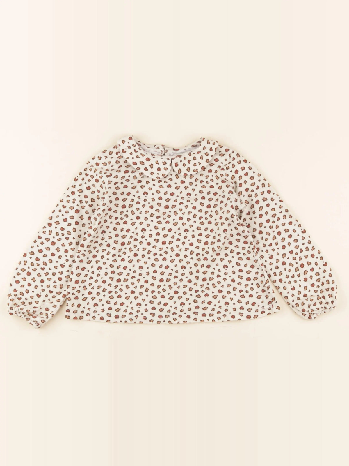Vertbaudet - tee-shirt beige - 4 ans