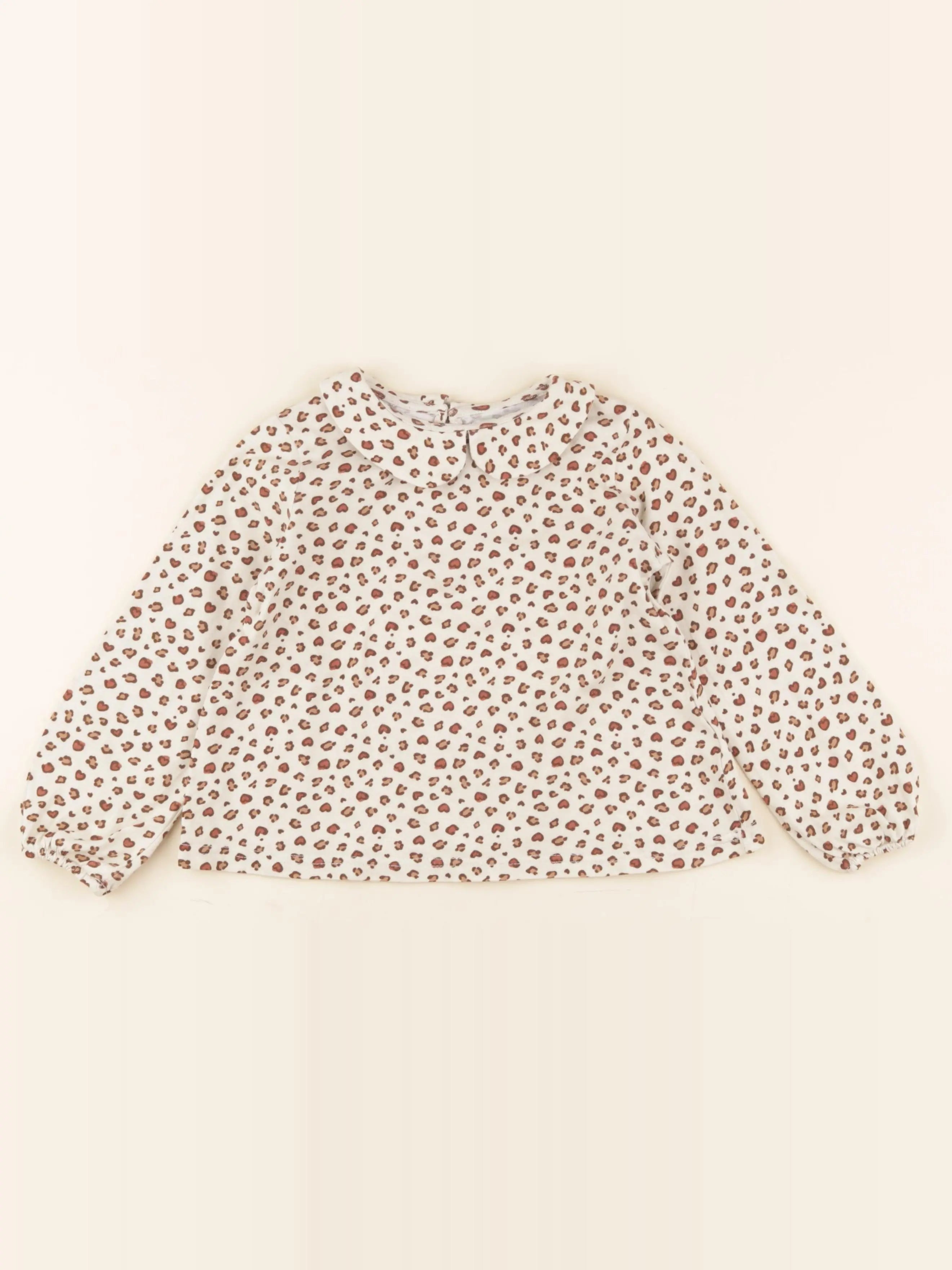 Vertbaudet - tee-shirt beige - 4 ans