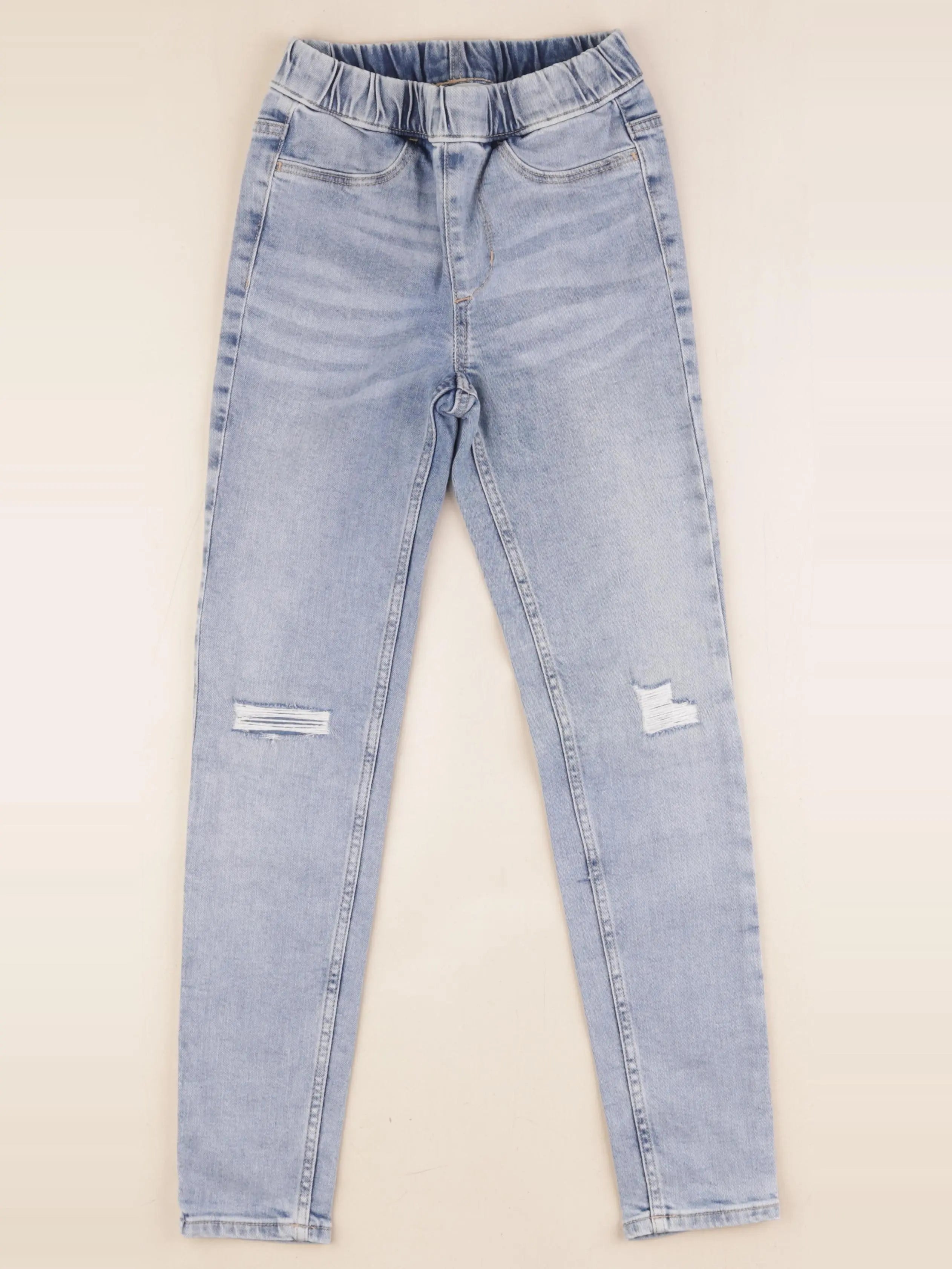 H&M - jegging bleu - 8/9 ans