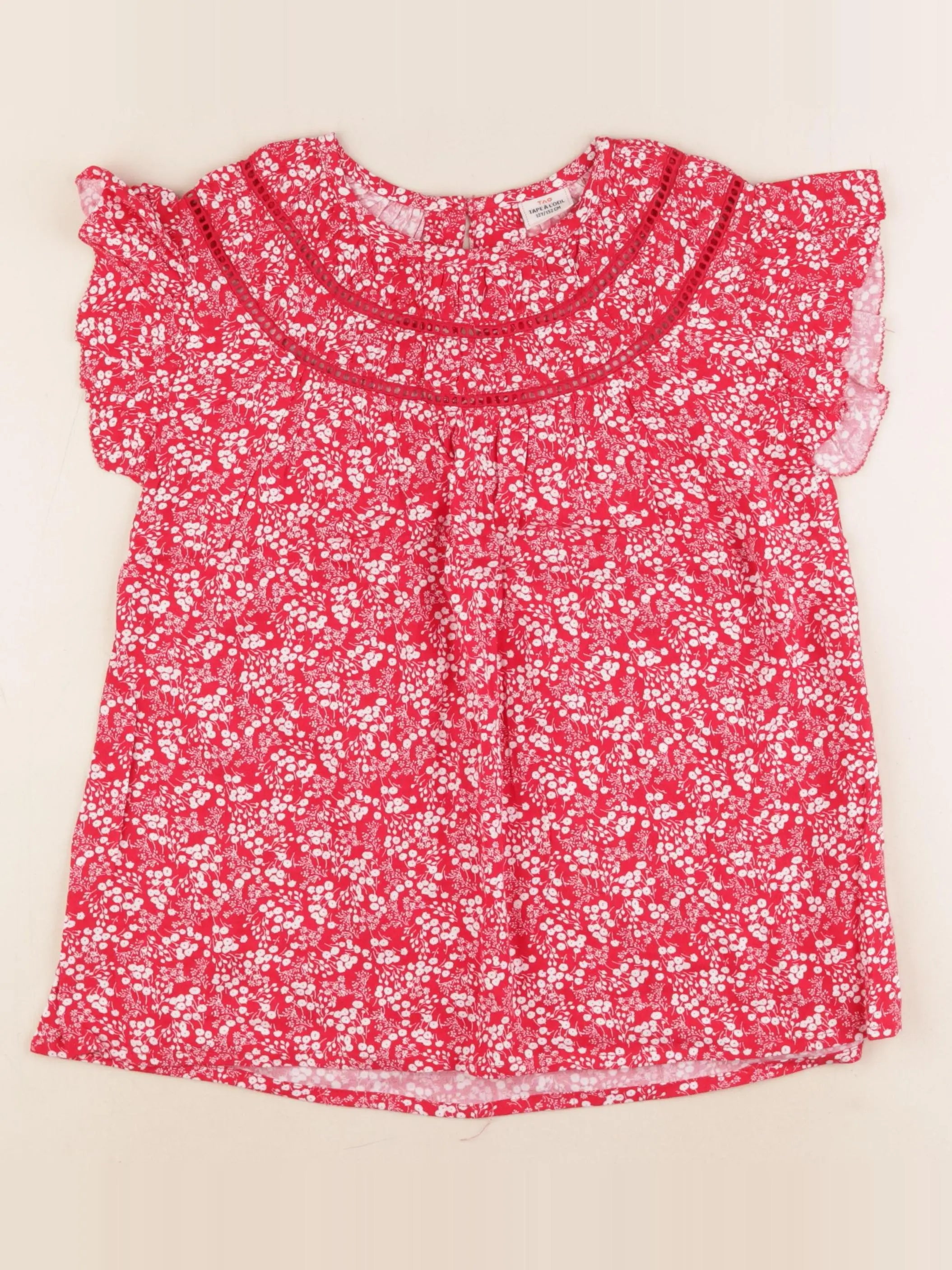 Tape à l'oeil - blouse rouge, blanc - 12 ans