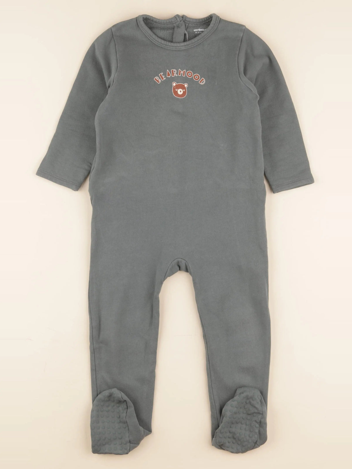 Vertbaudet - pyjama coton vert - 3 ans