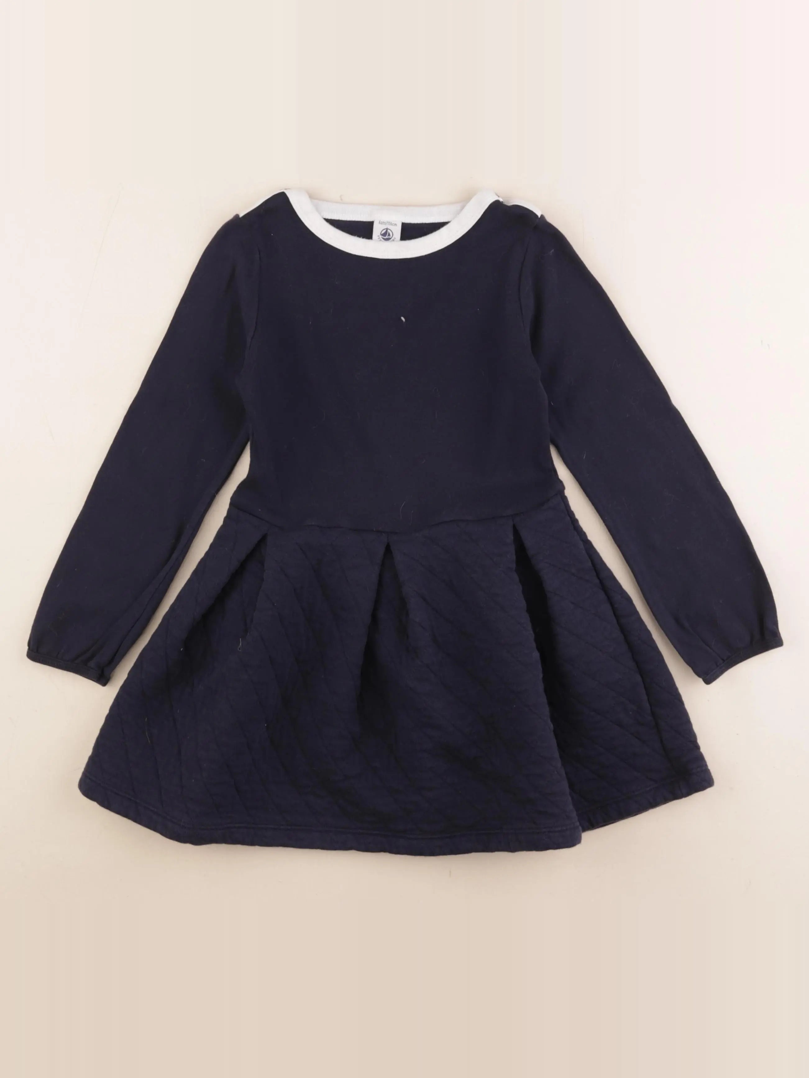 Petit Bateau - robe bleu - 6 ans
