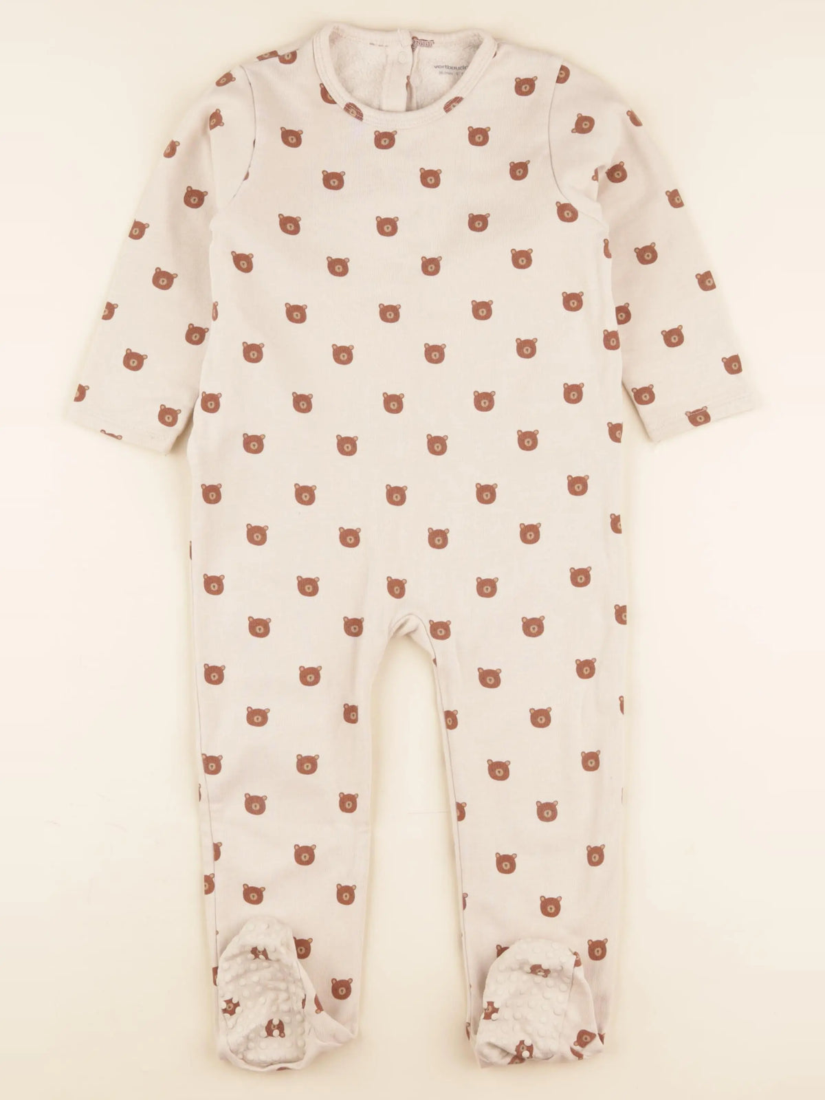 Vertbaudet - pyjama coton beige - 3 ans