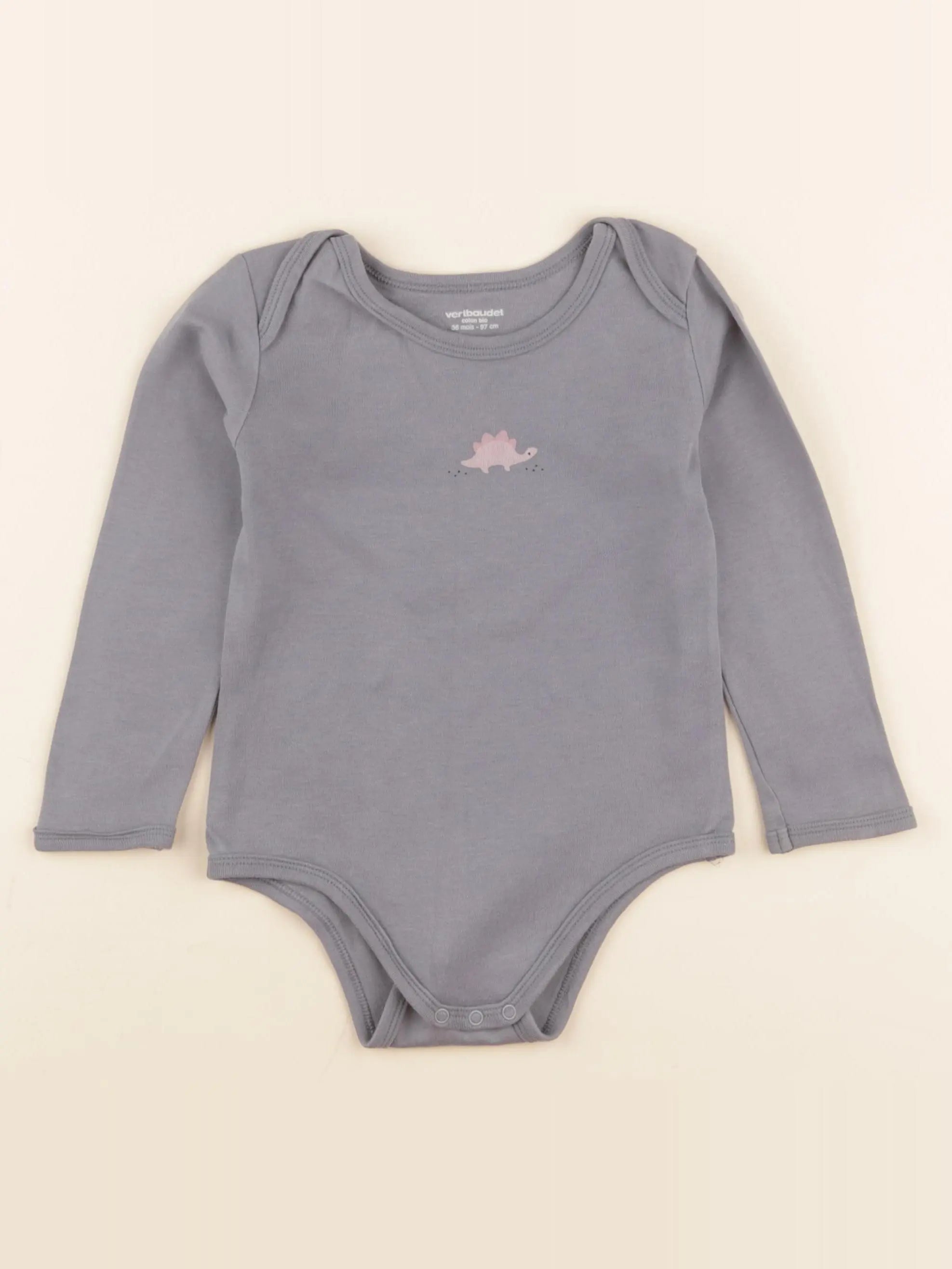 Vertbaudet - body taupe - 3 ans