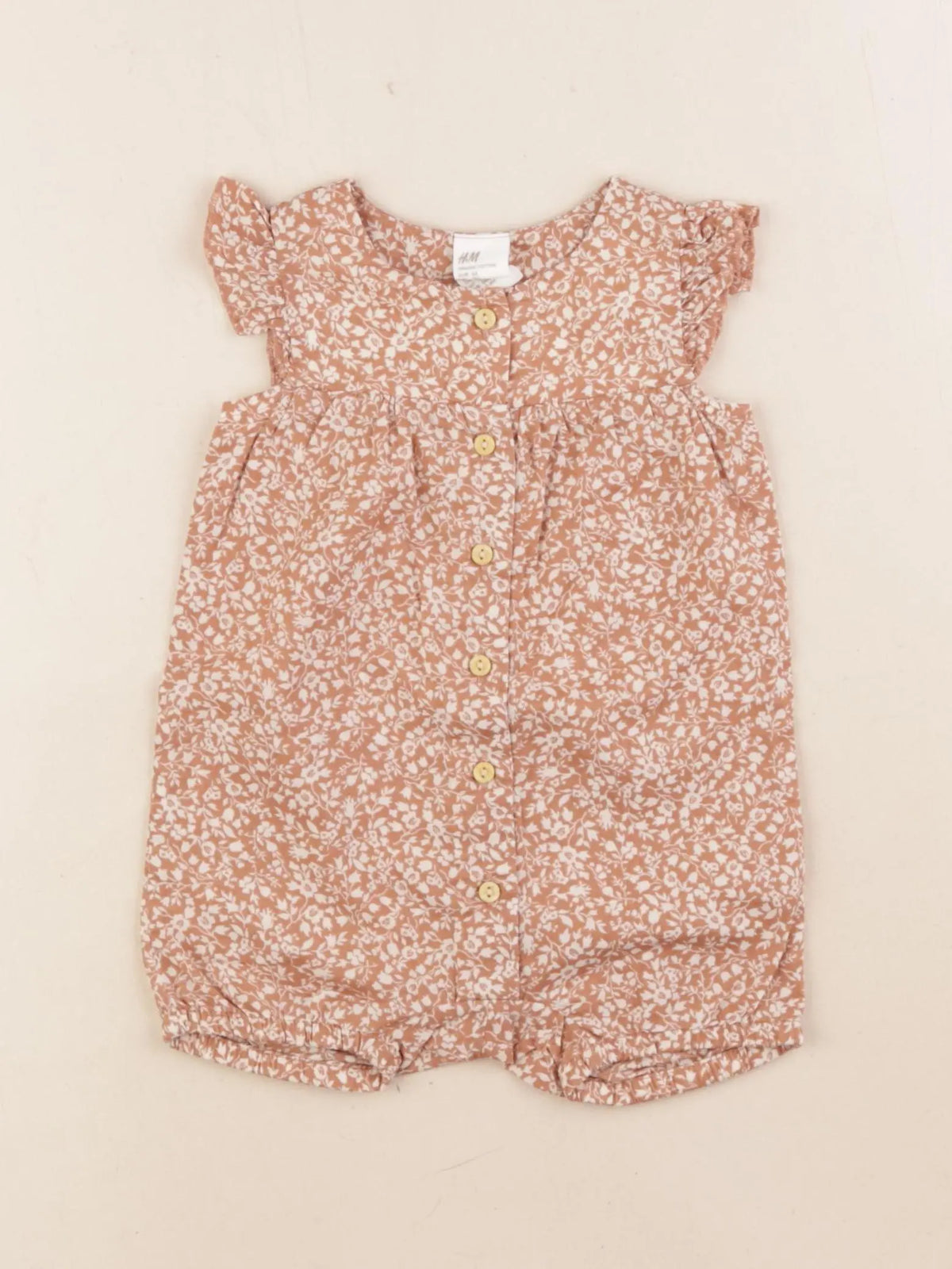 H&M - combinaison marron - 2/4 mois