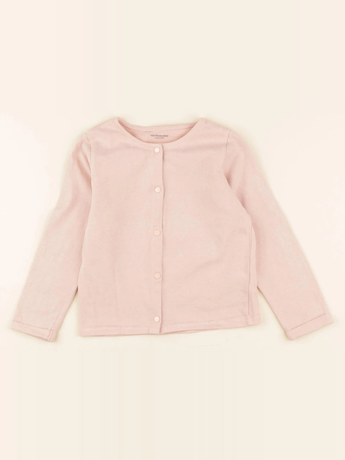 Vertbaudet - gilet rose - 6 ans