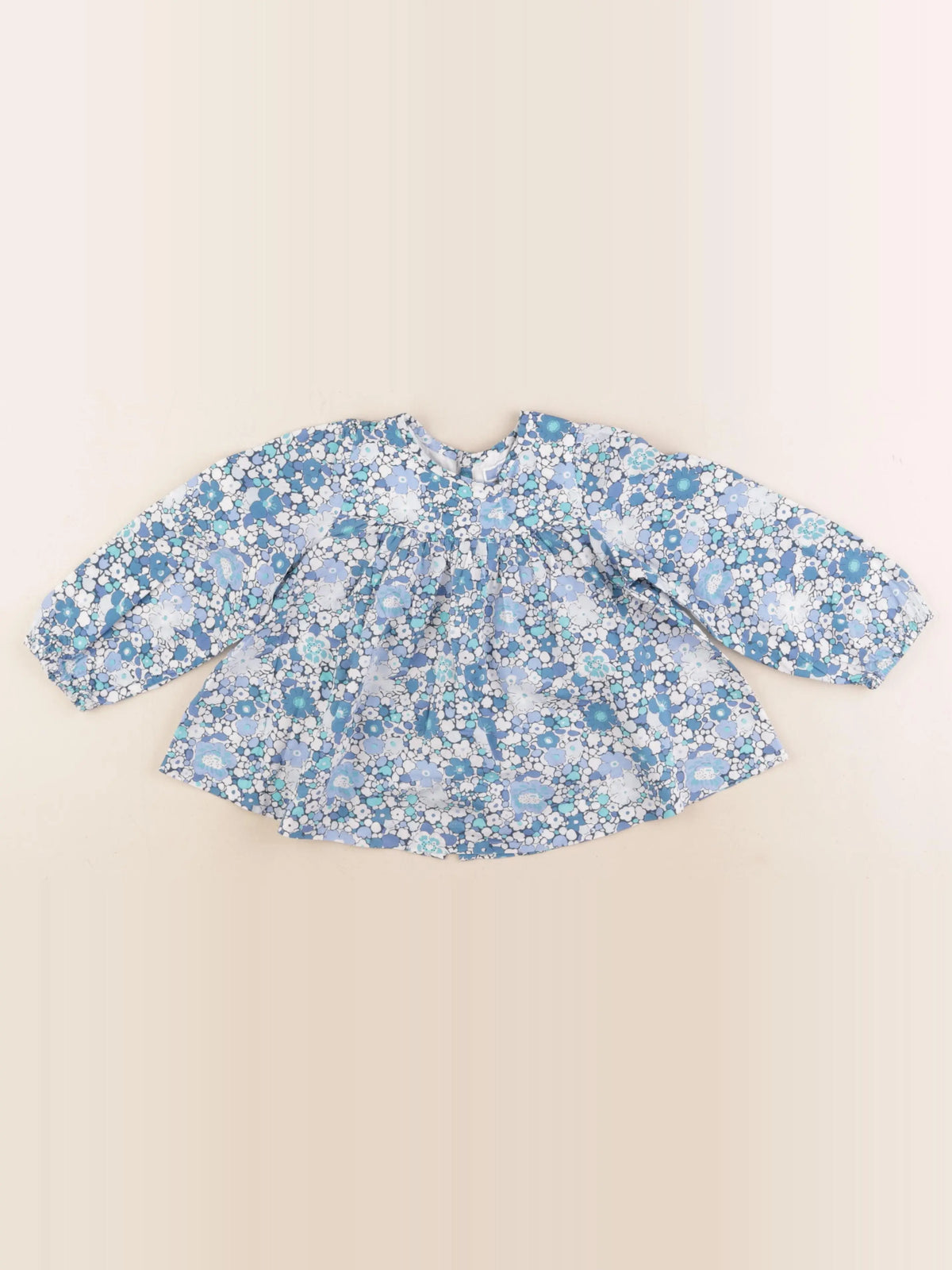 Jacadi - blouse liberty bleu - 36 mois