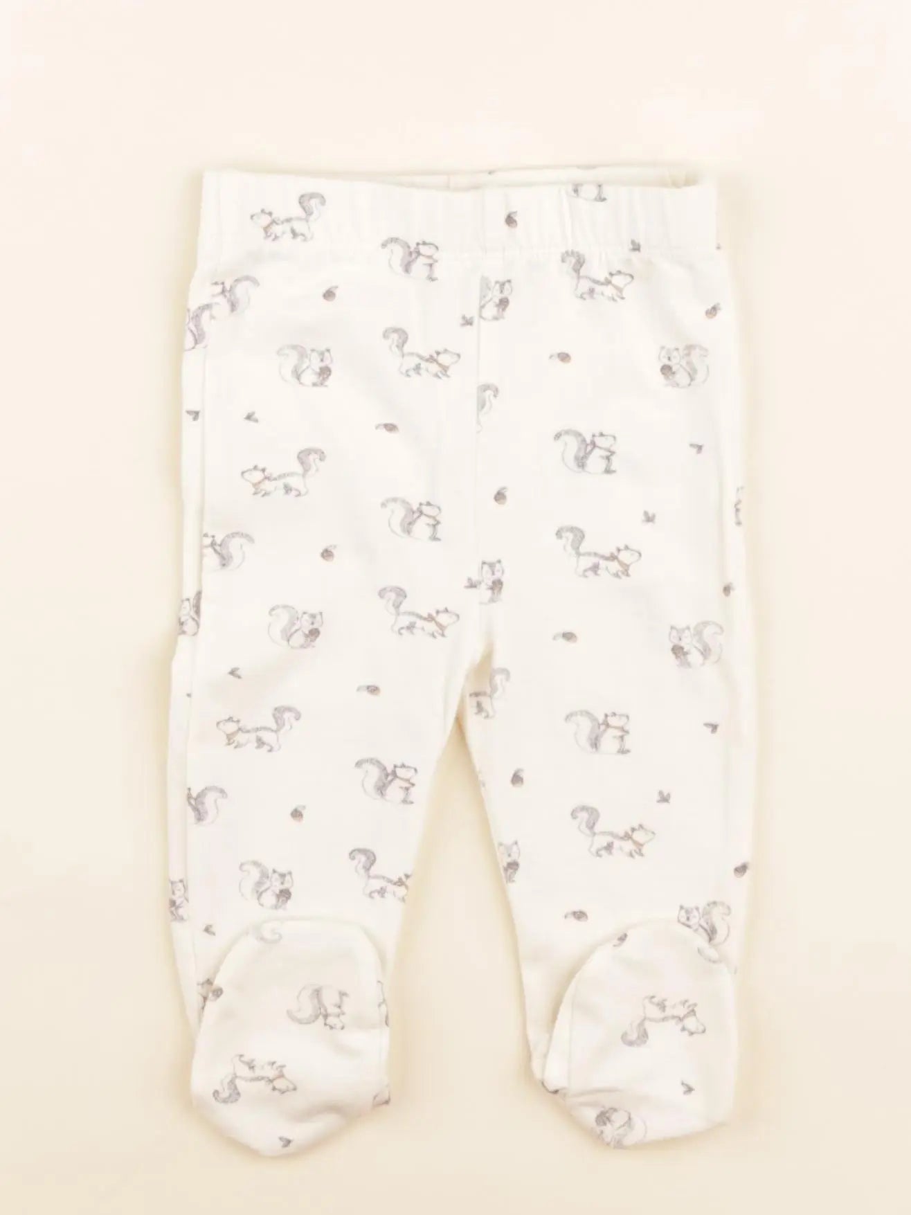 Vertbaudet - legging beige - 6 mois