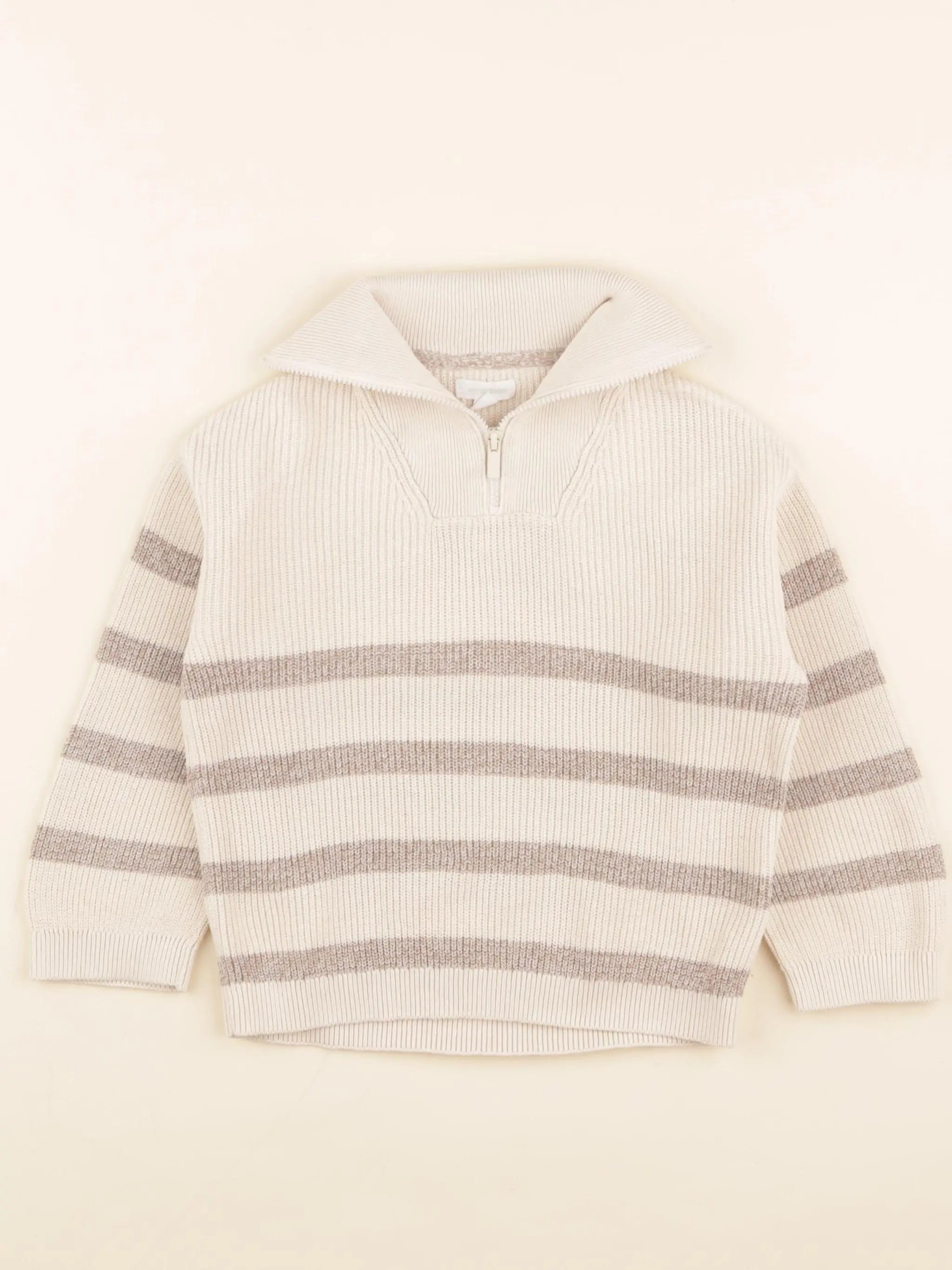 Vertbaudet - pull beige - 3 ans