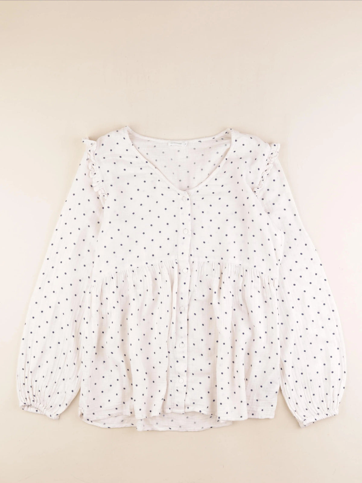 Vertbaudet - blouse grossesse beige, bleu - 40