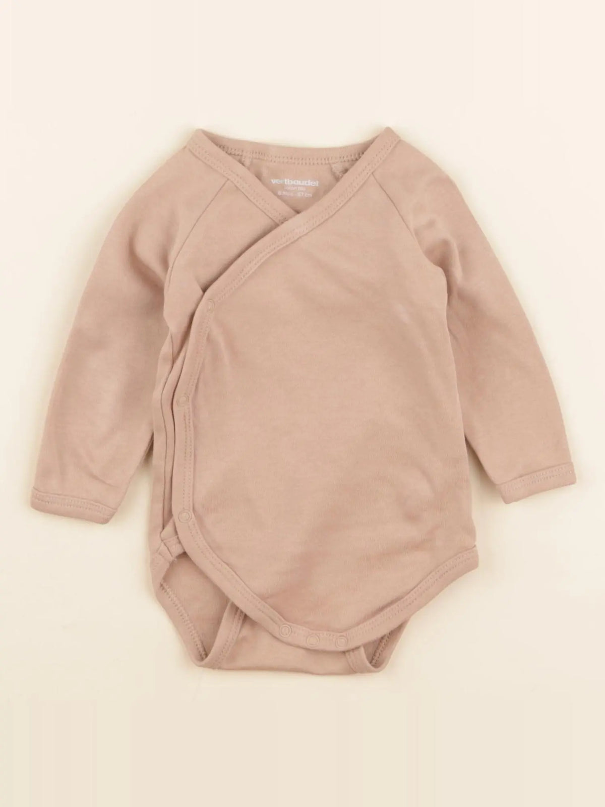 Vertbaudet - body marron - 6 mois