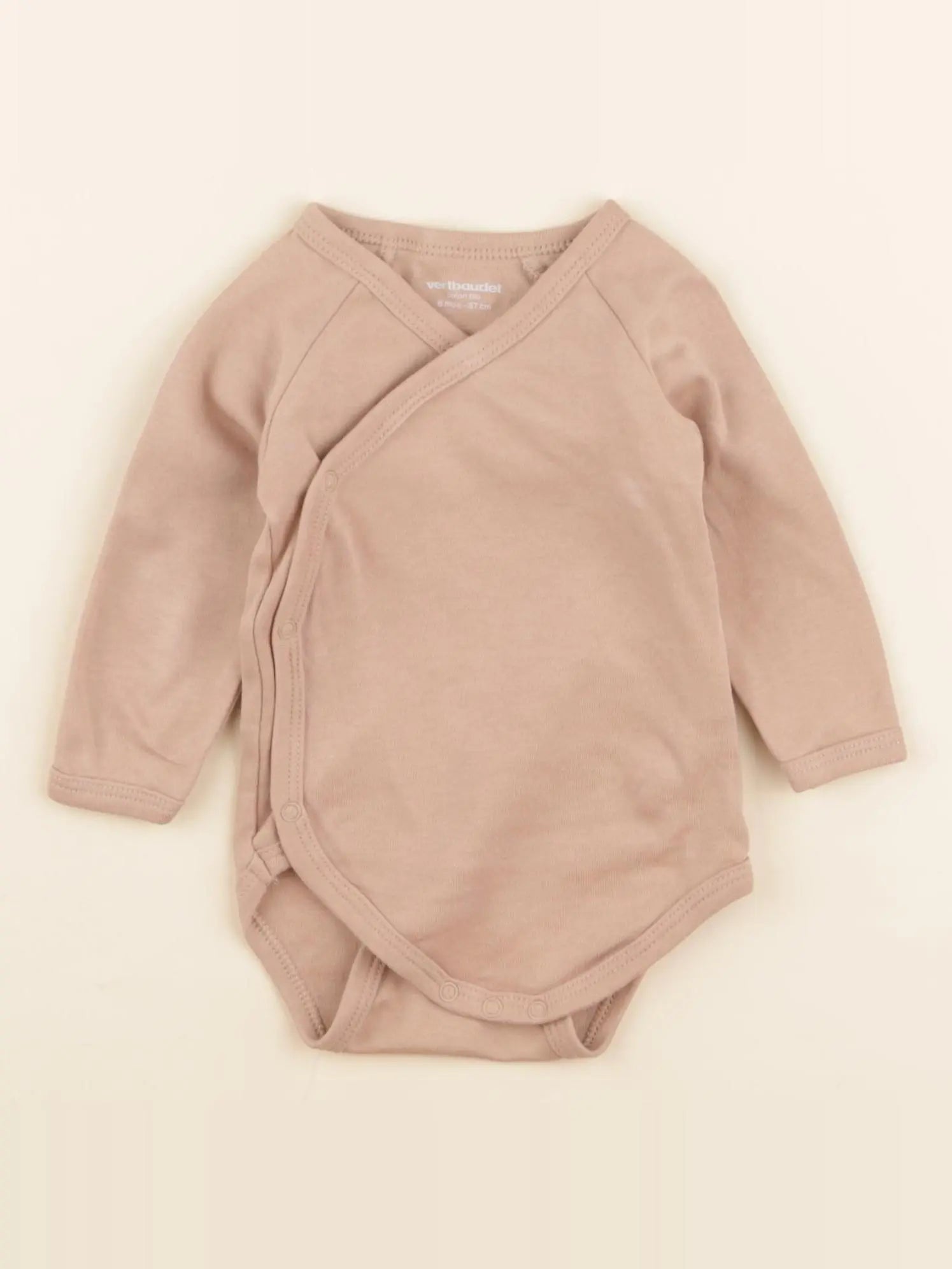 Vertbaudet - body marron - 6 mois