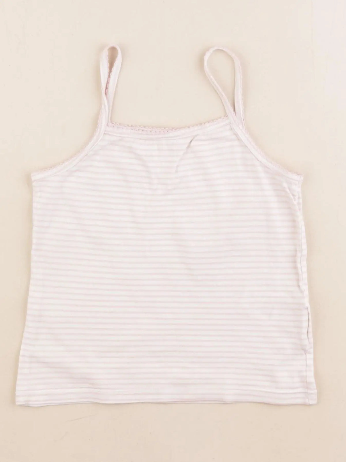 Vertbaudet - maillot de corps blanc, rose - 4 ans