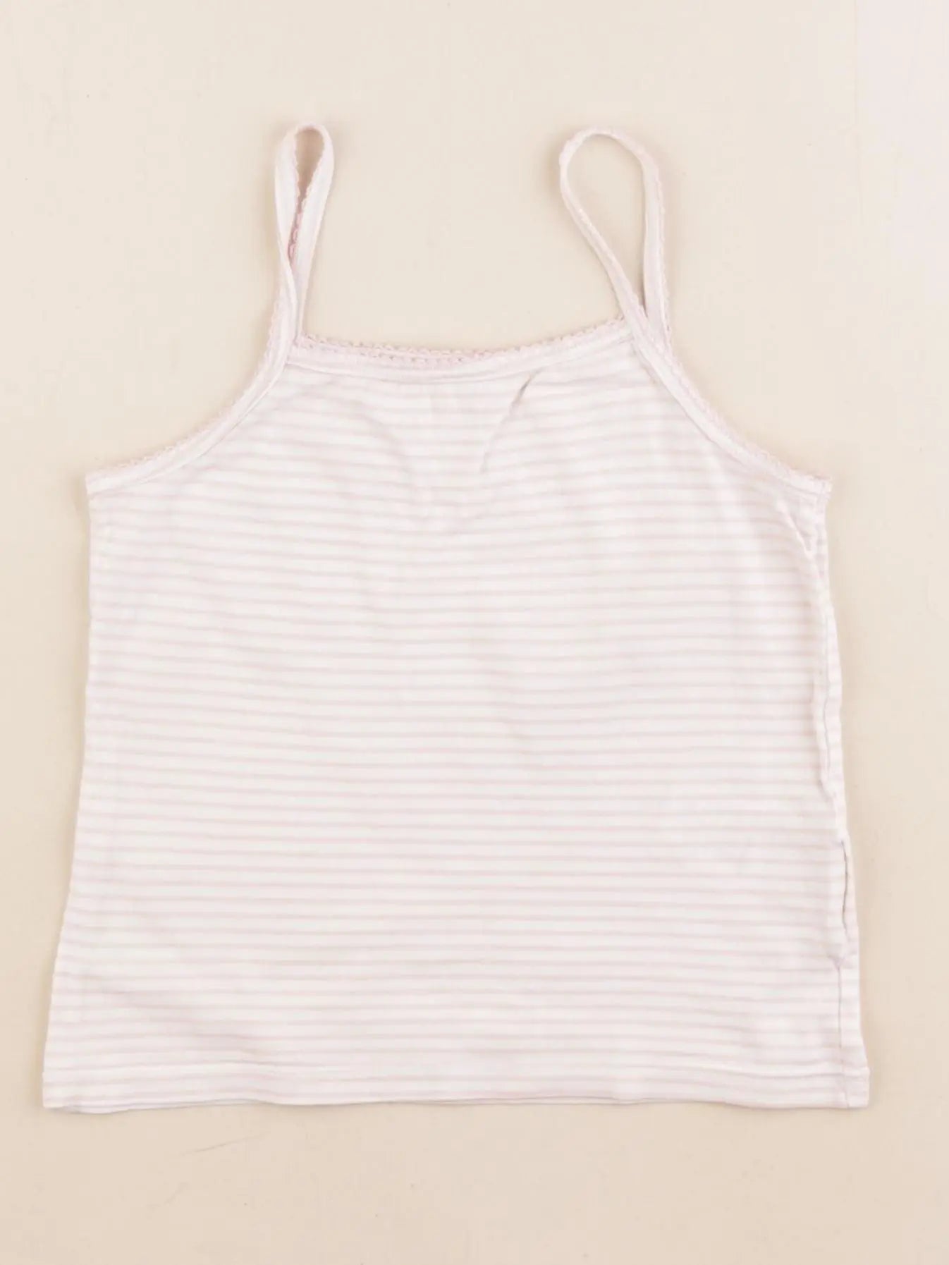 Vertbaudet - maillot de corps blanc, rose - 4 ans