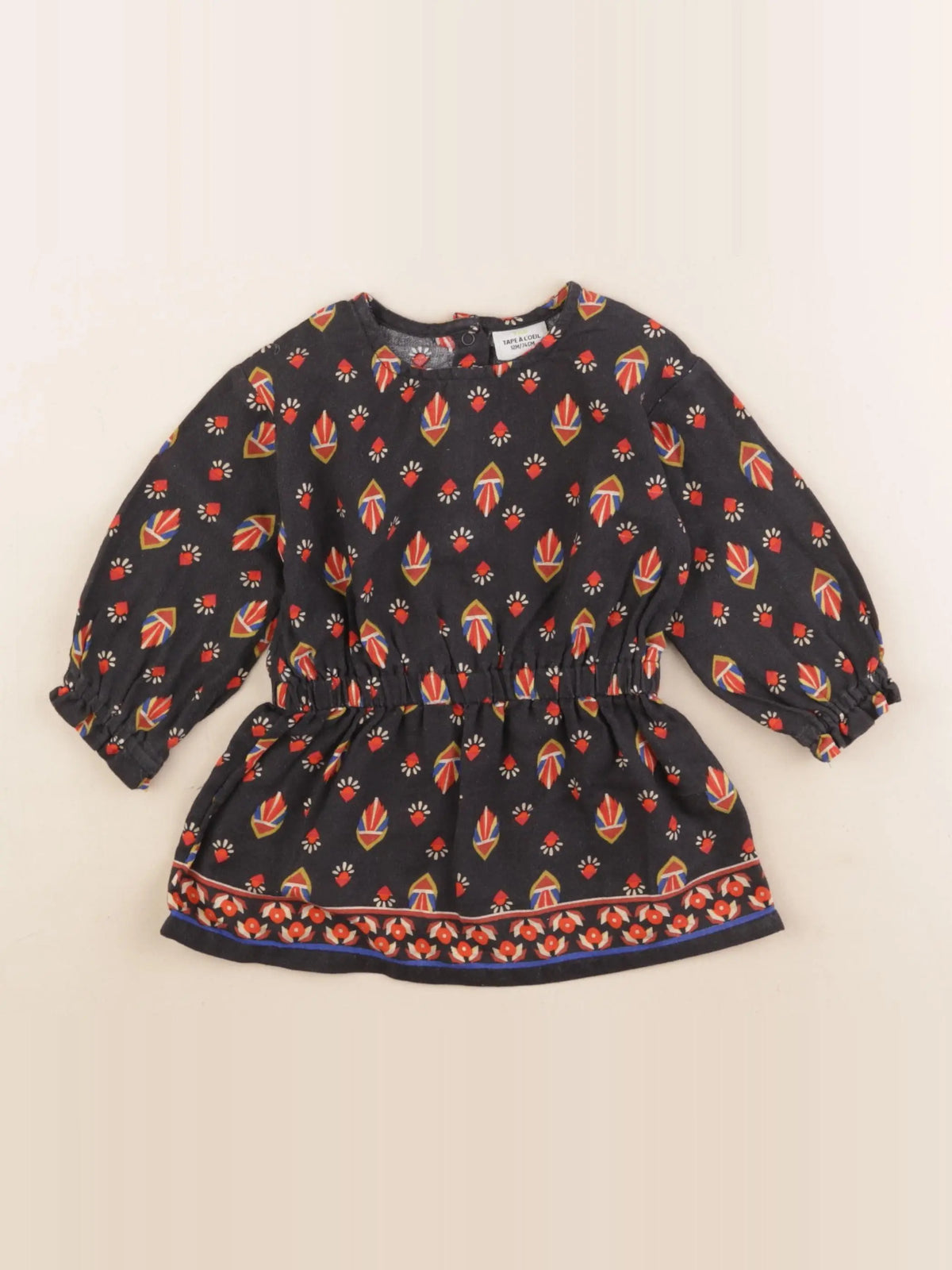 Tape à l'oeil - robe multicolore - 12 mois