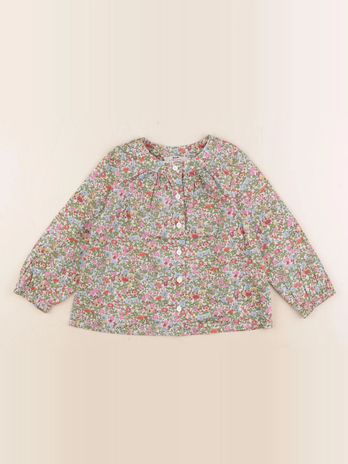 Cyrillus - blouse multicolore - 4 ans