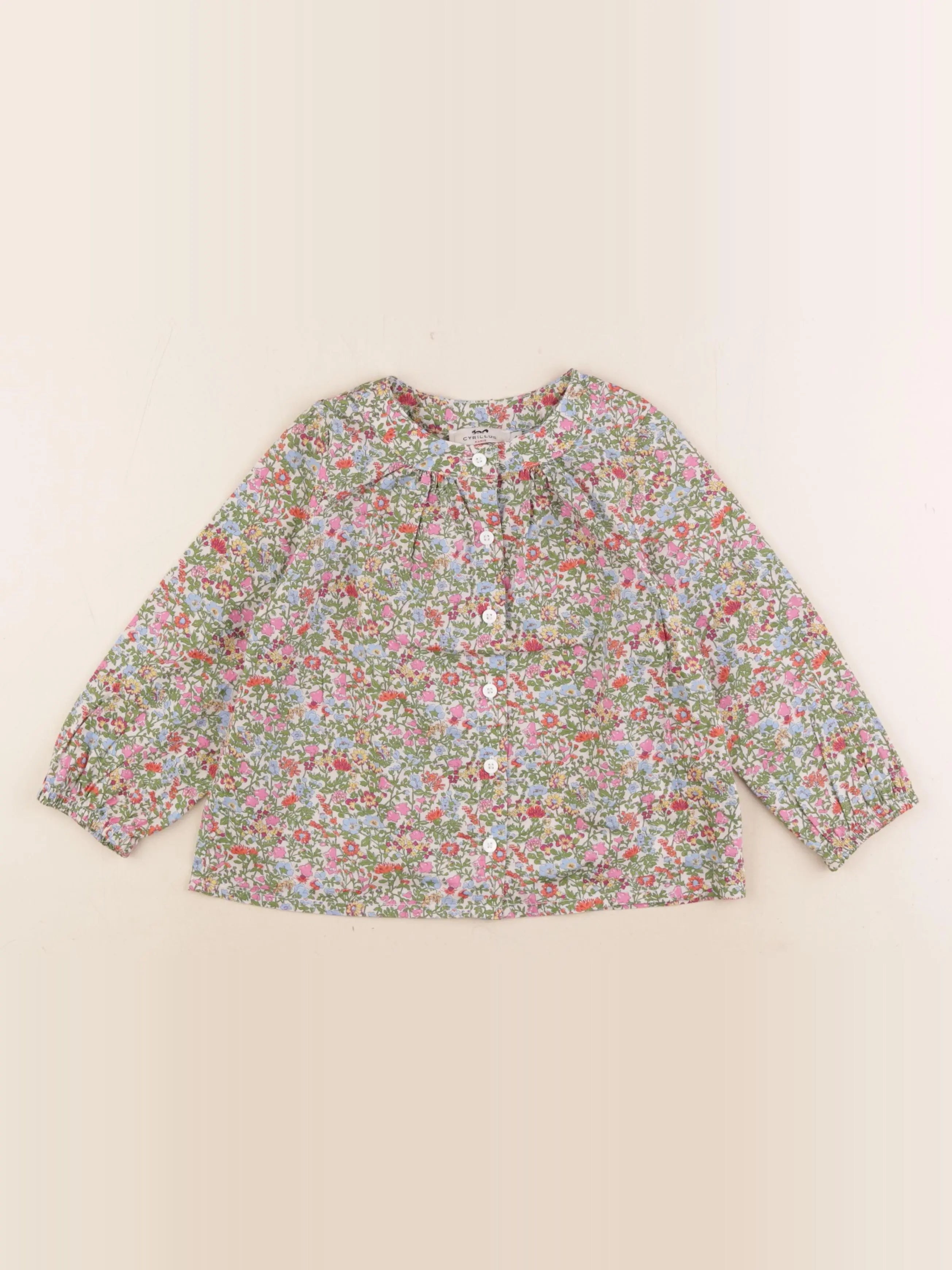 Cyrillus - blouse multicolore - 4 ans