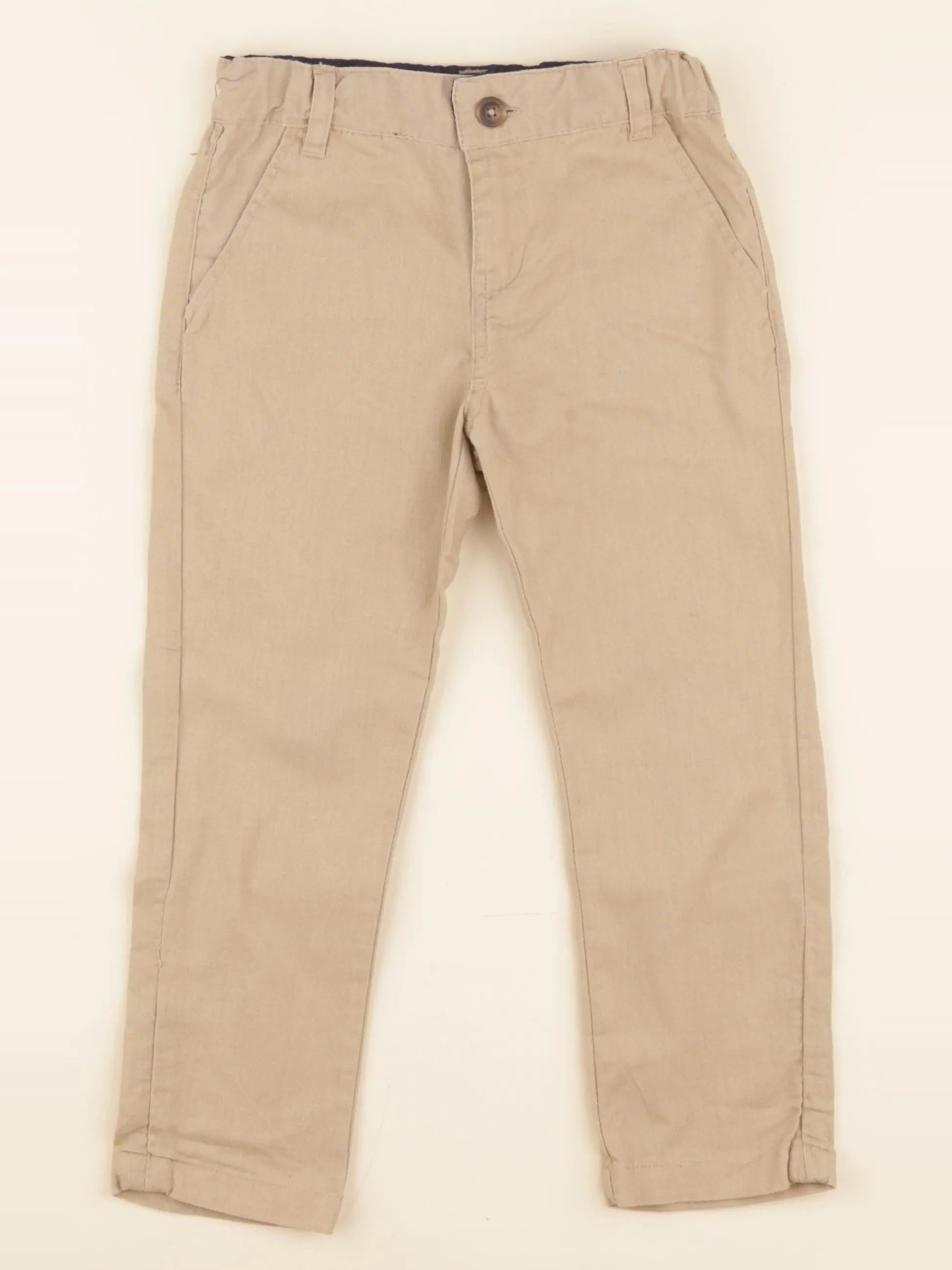 Vertbaudet - pantalon beige - 4 ans