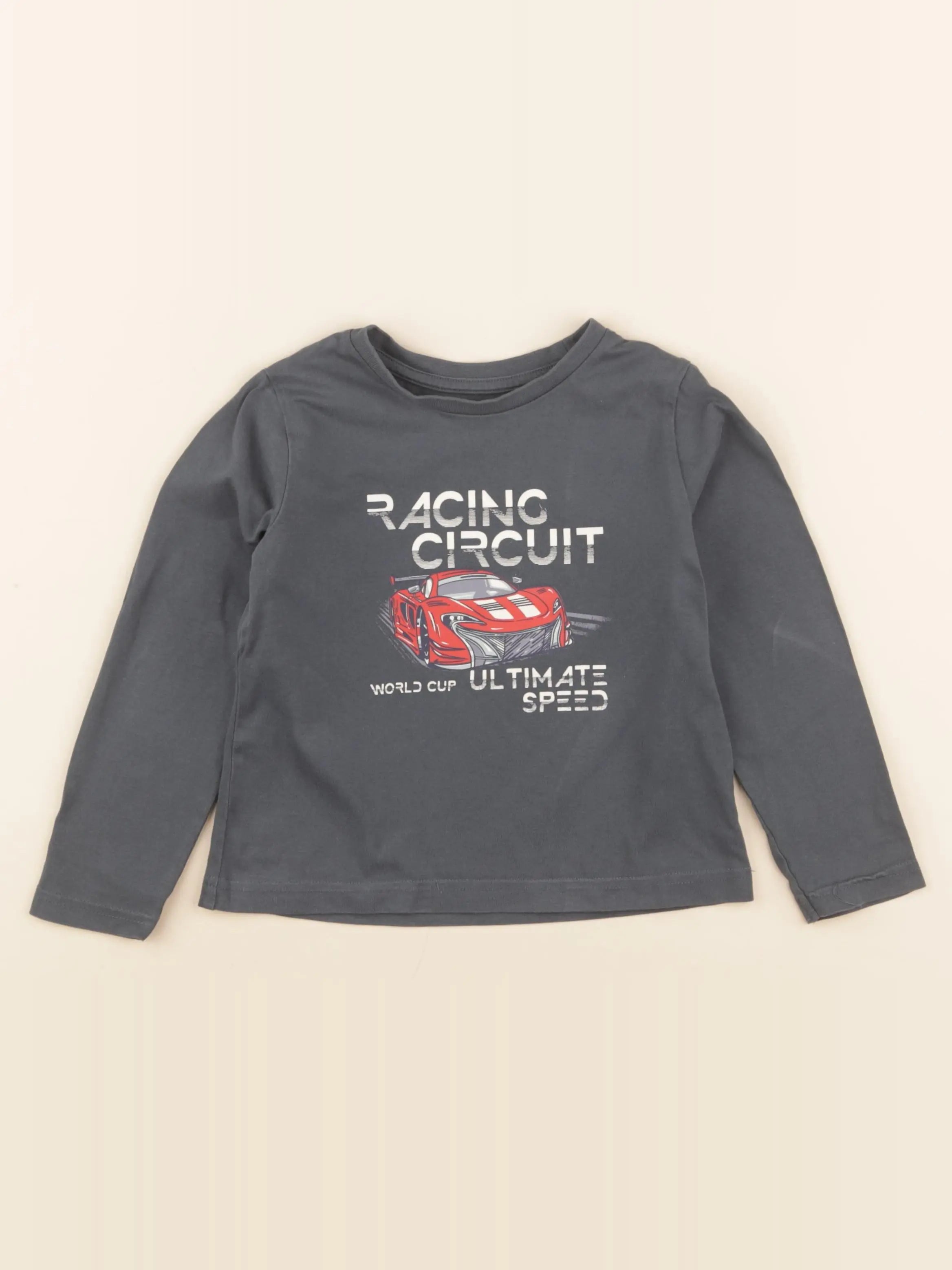 Vertbaudet - tee-shirt bleu - 4 ans