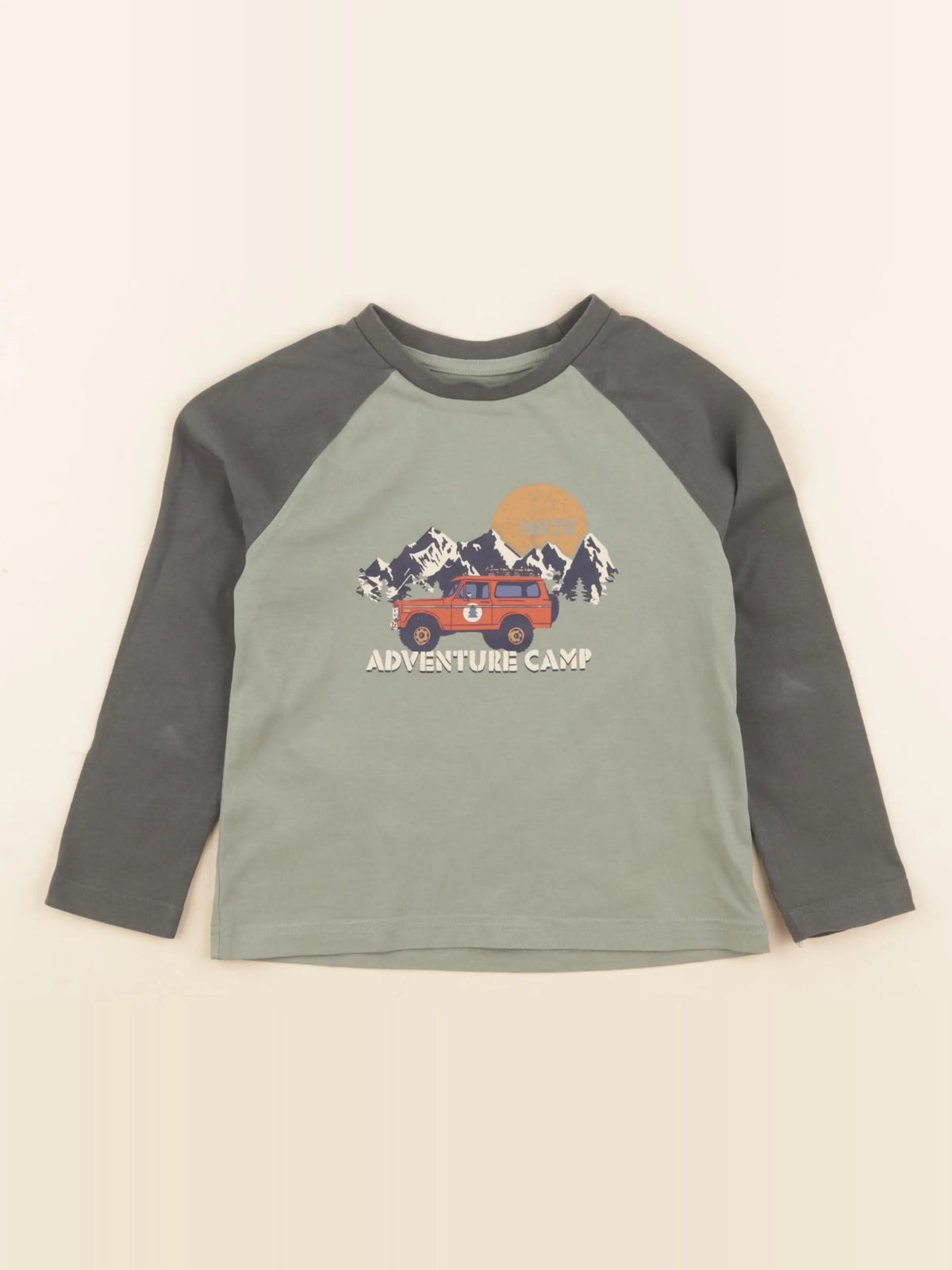 Vertbaudet - tee-shirt vert - 4 ans