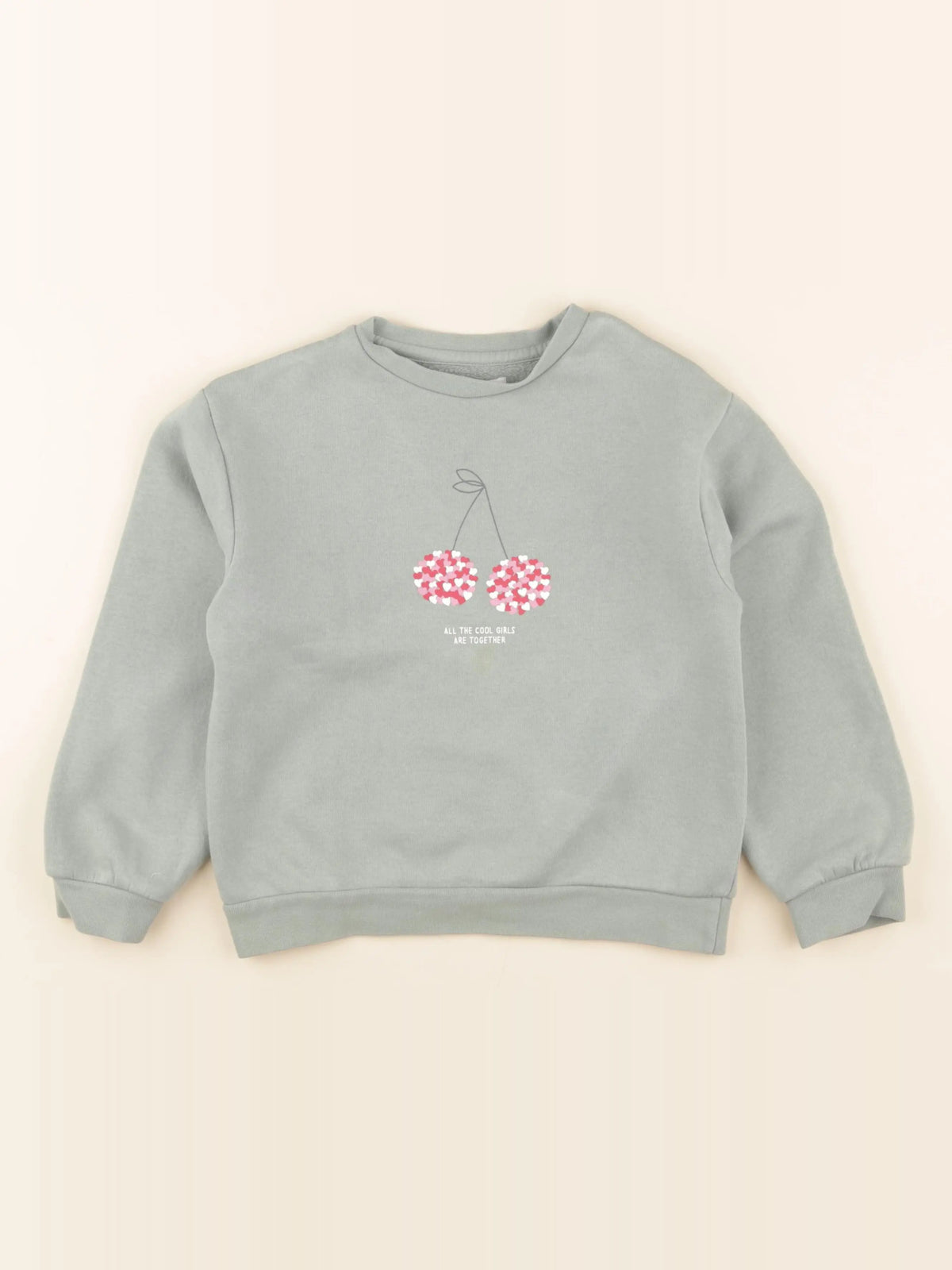 Vertbaudet - sweat vert - 8 ans