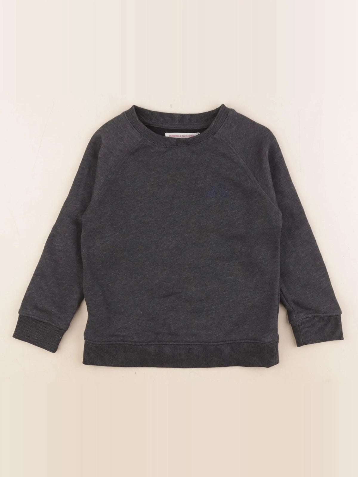 Monoprix - sweat gris - 4 ans