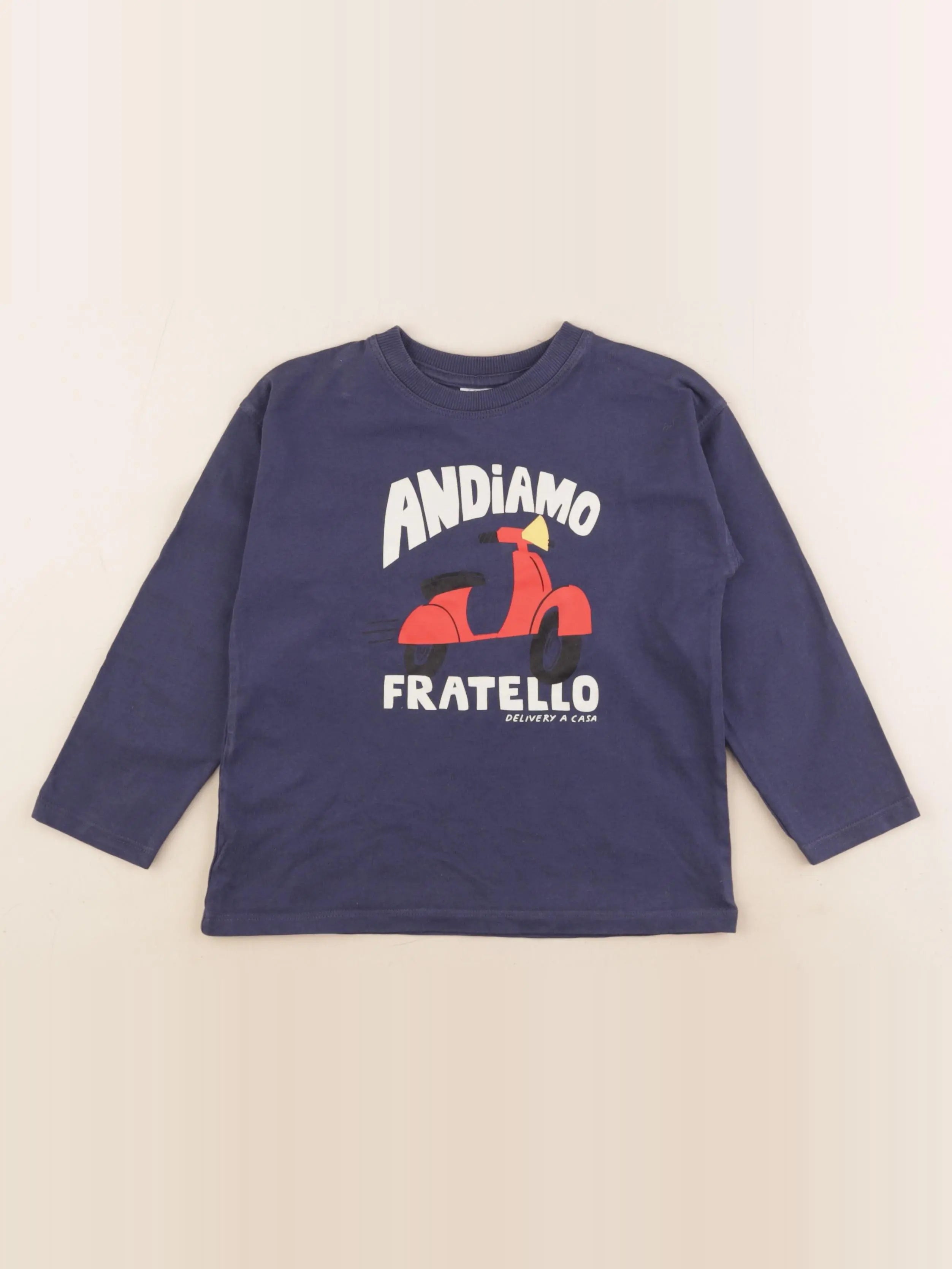 Zara - tee-shirt bleu - 3/4 ans