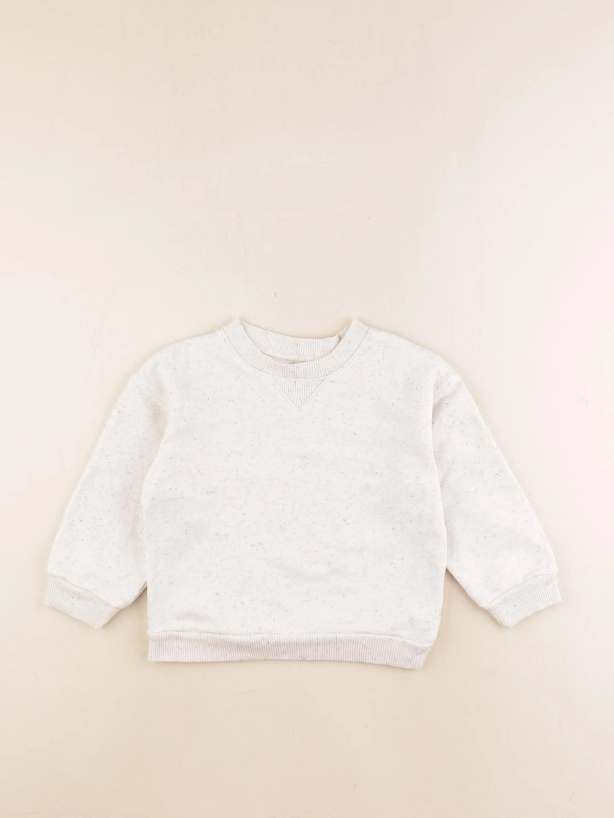 H&M - sweat blanc - 2/4 ans