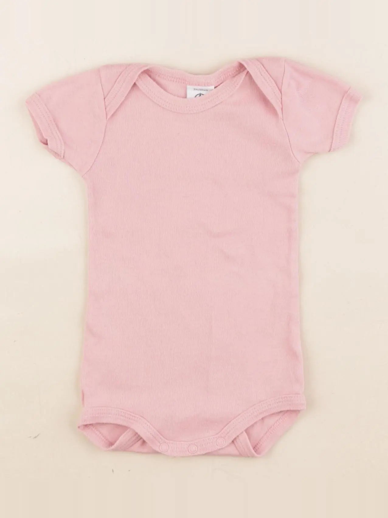 Petit Bateau - body rose - 3 mois