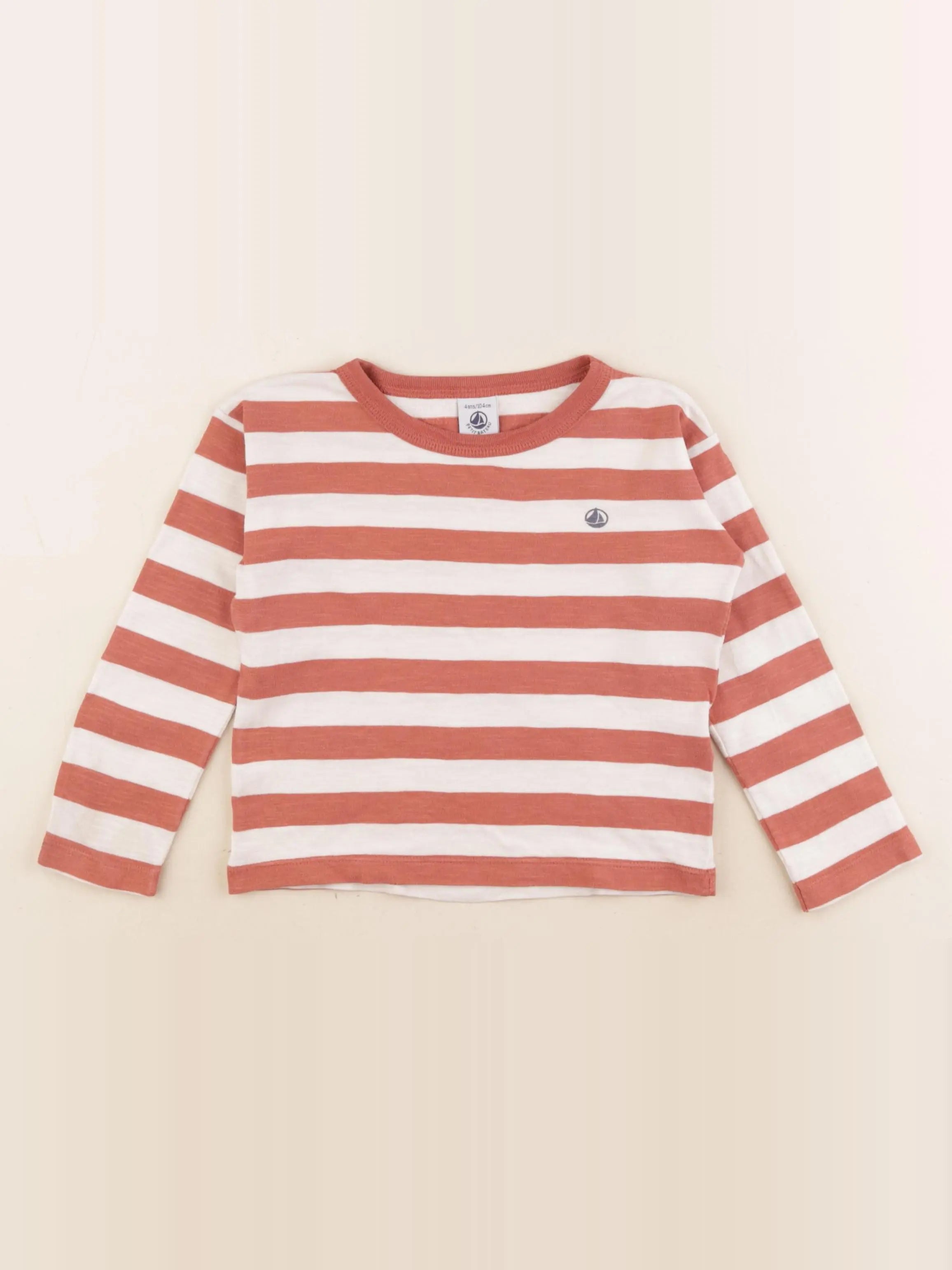 Petit Bateau - tee-shirt beige, marron - 4 ans