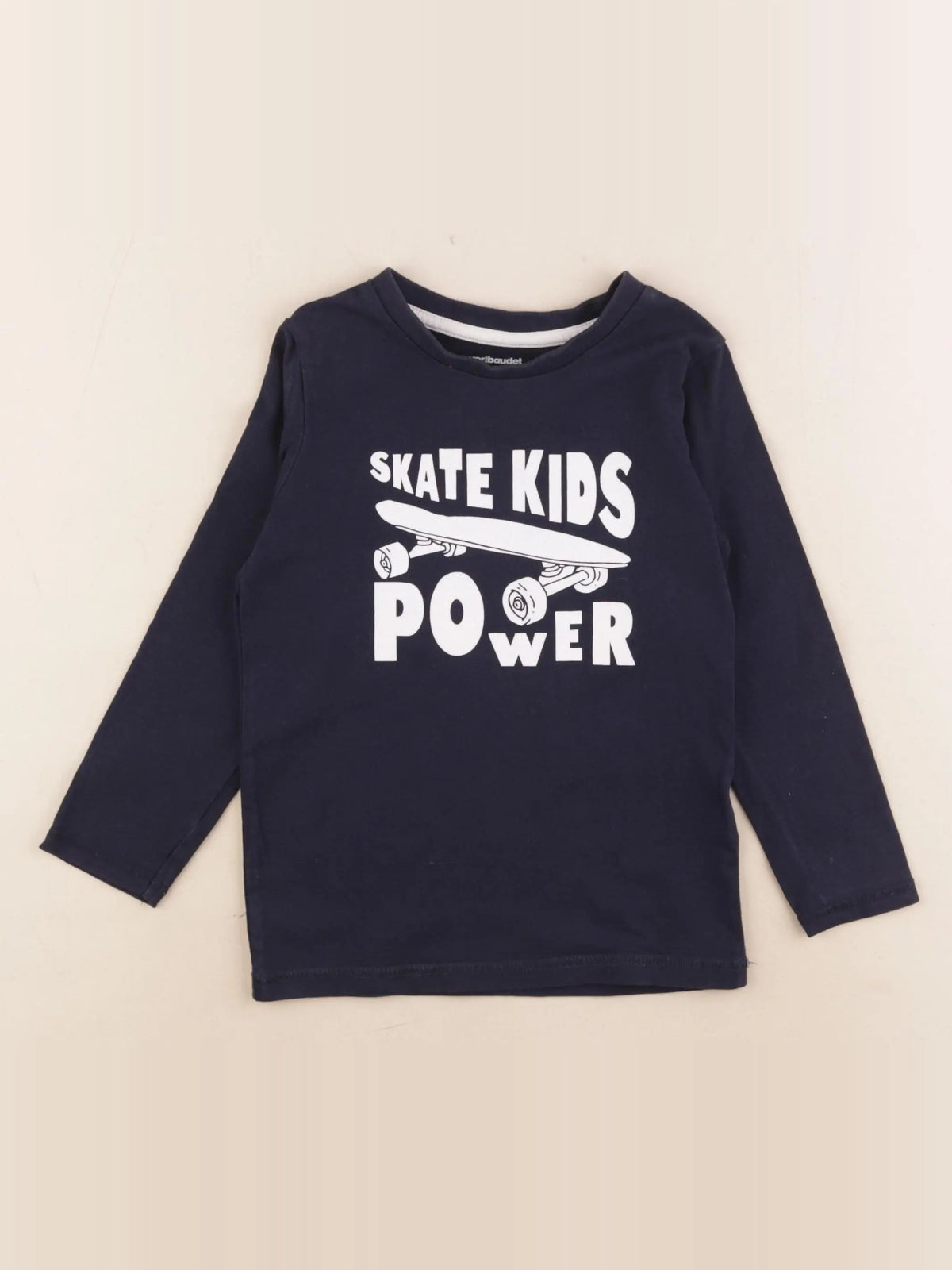 Vertbaudet - tee-shirt bleu - 4 ans