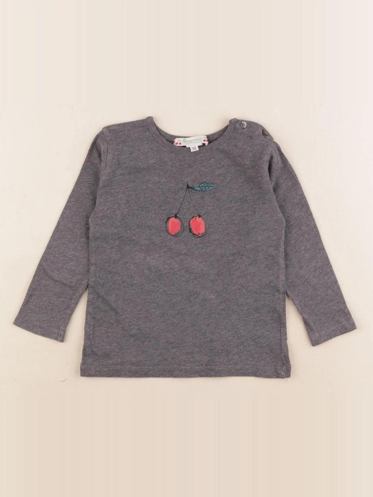 Bonpoint - tee-shirt gris - 18 mois