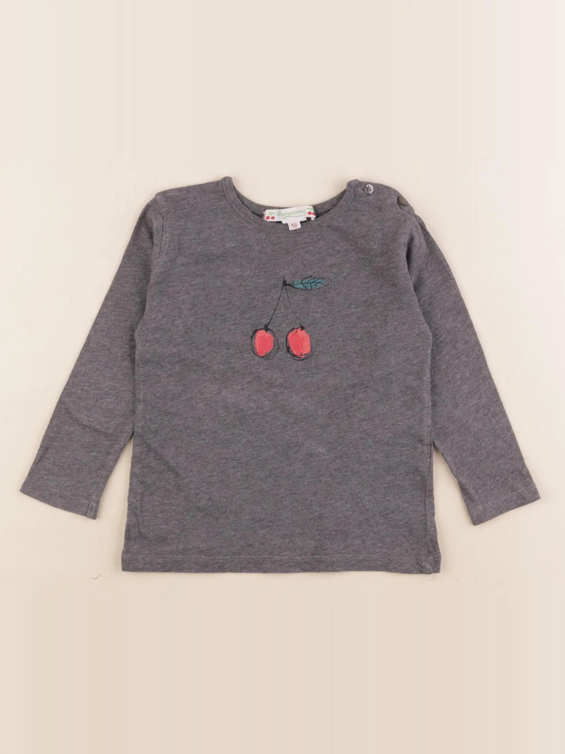 Bonpoint - tee-shirt gris - 18 mois