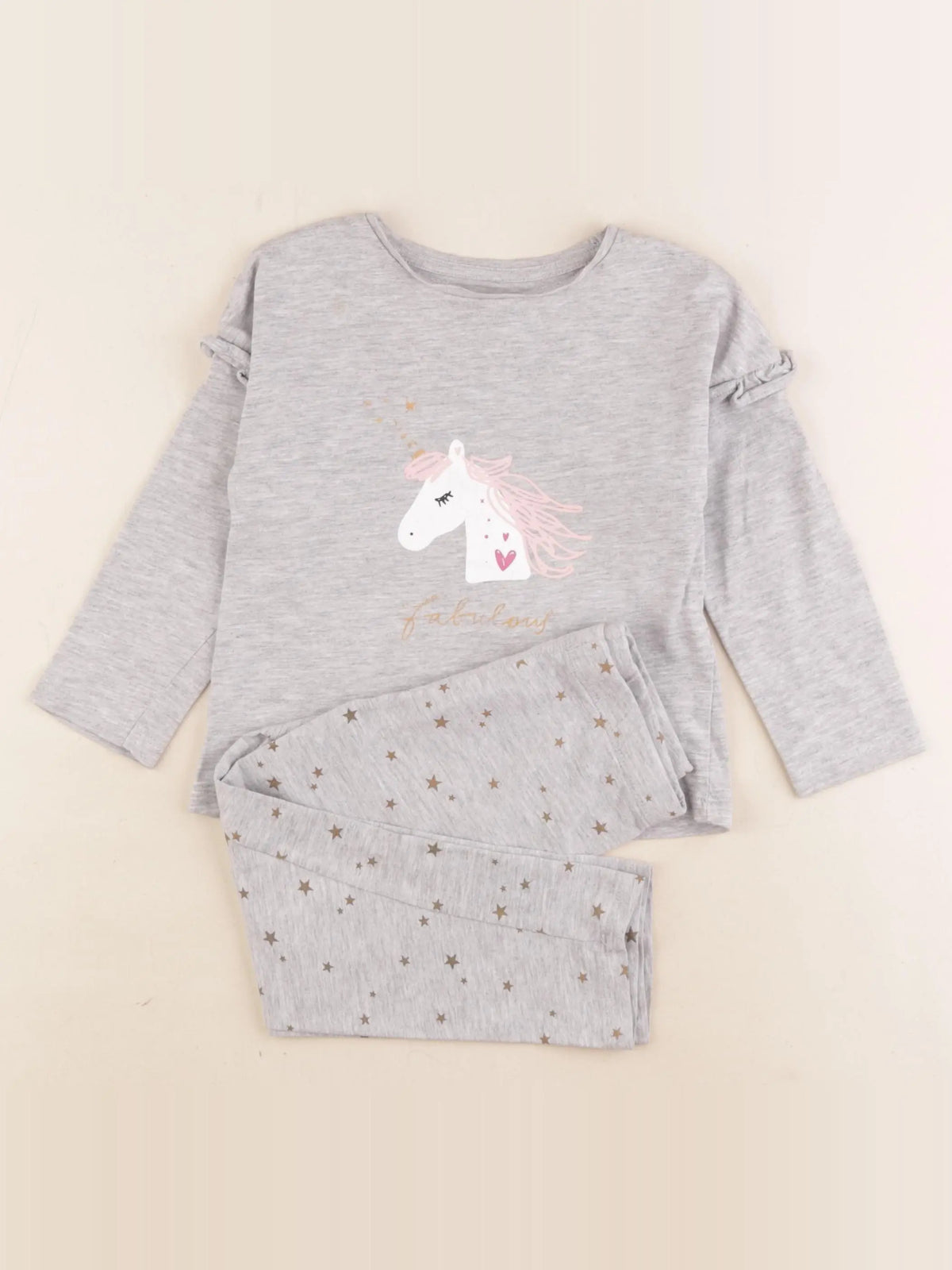 Vertbaudet - pyjama coton gris - 3 ans